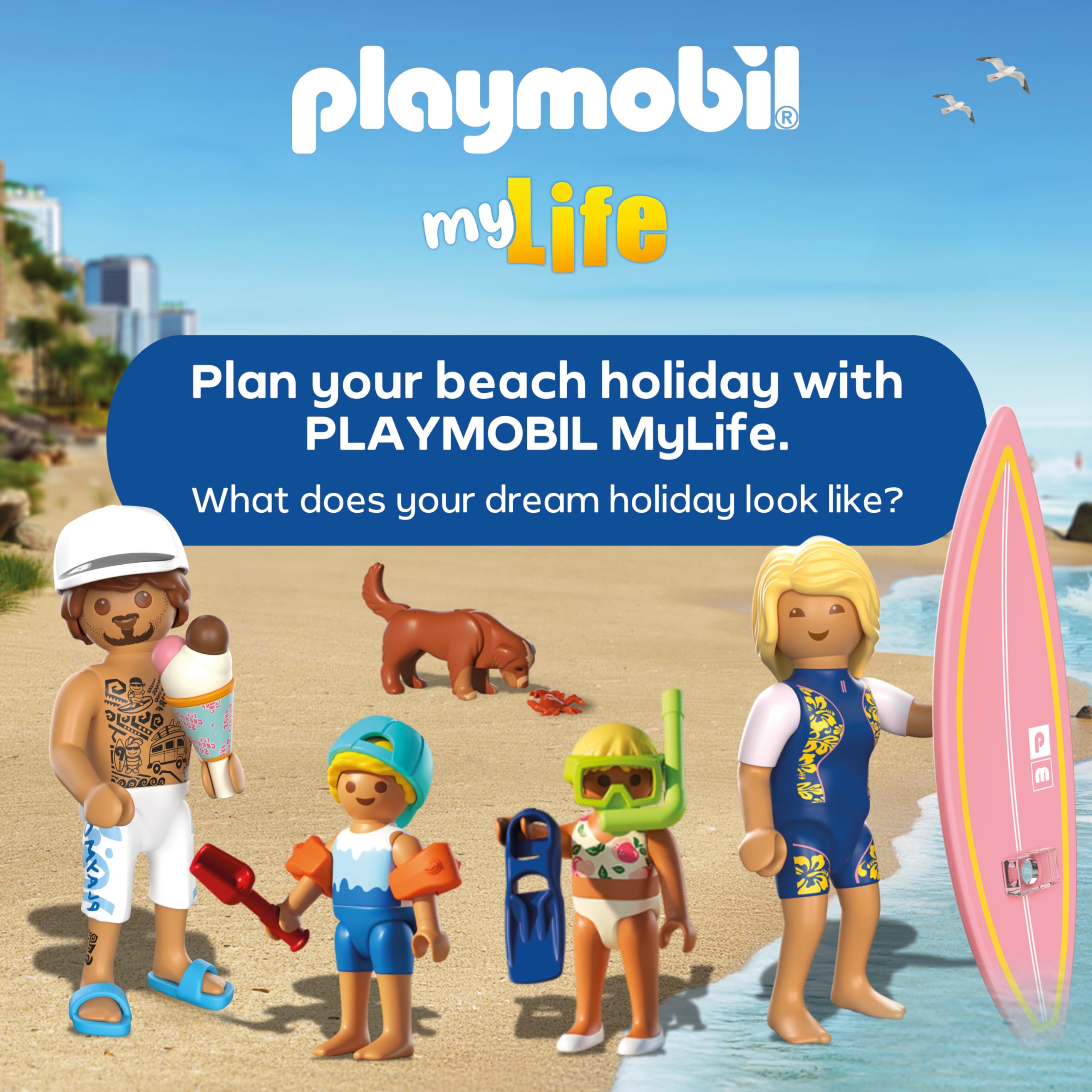 Playmobil Vacation on the Beach Set 71906 | Ages 4+ | Encourages Creativity & Role Play 6