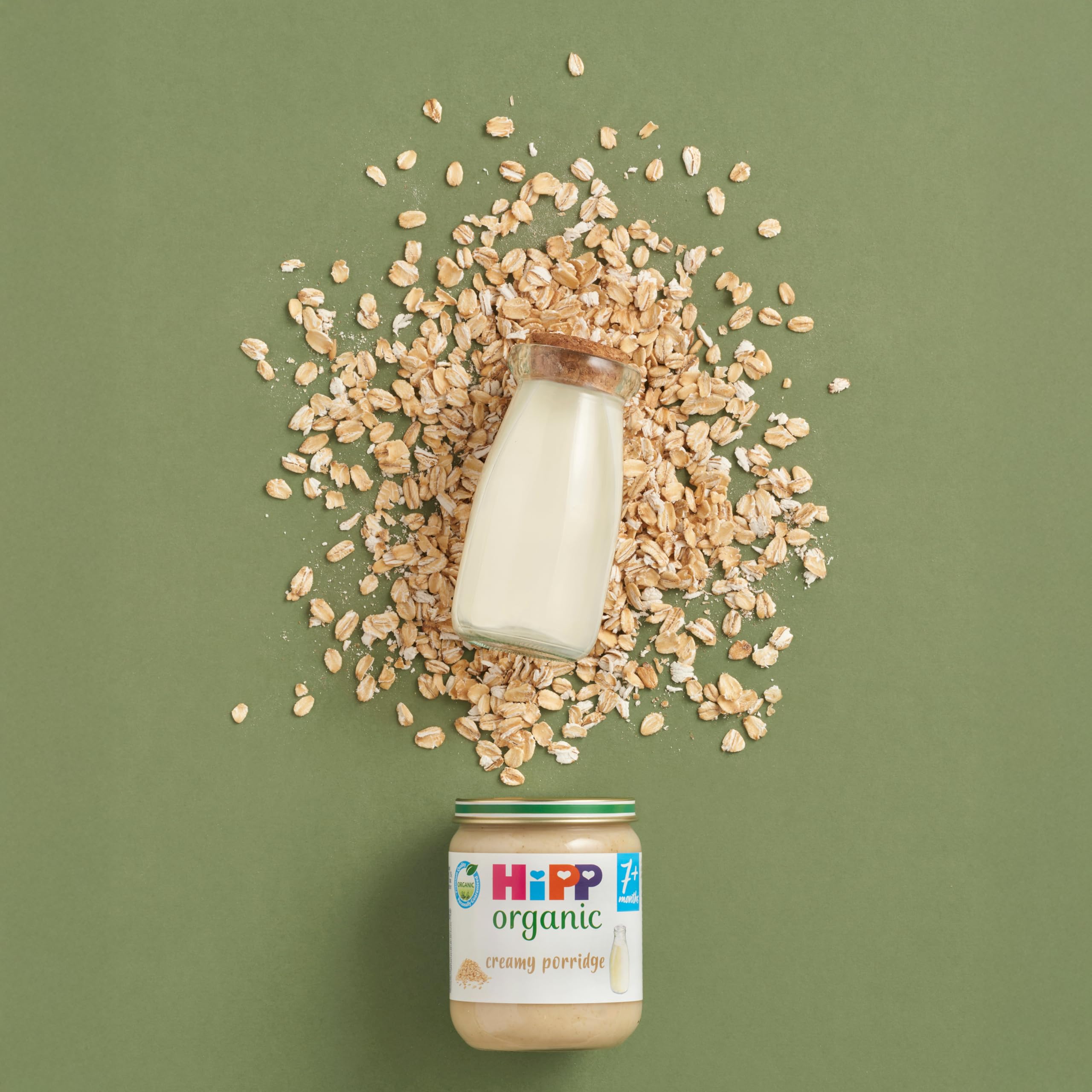 HiPP Organic Creamy Porridge Baby Food - 6 x 160g Jars | Organic Oats & Milk | 7+ Months 3