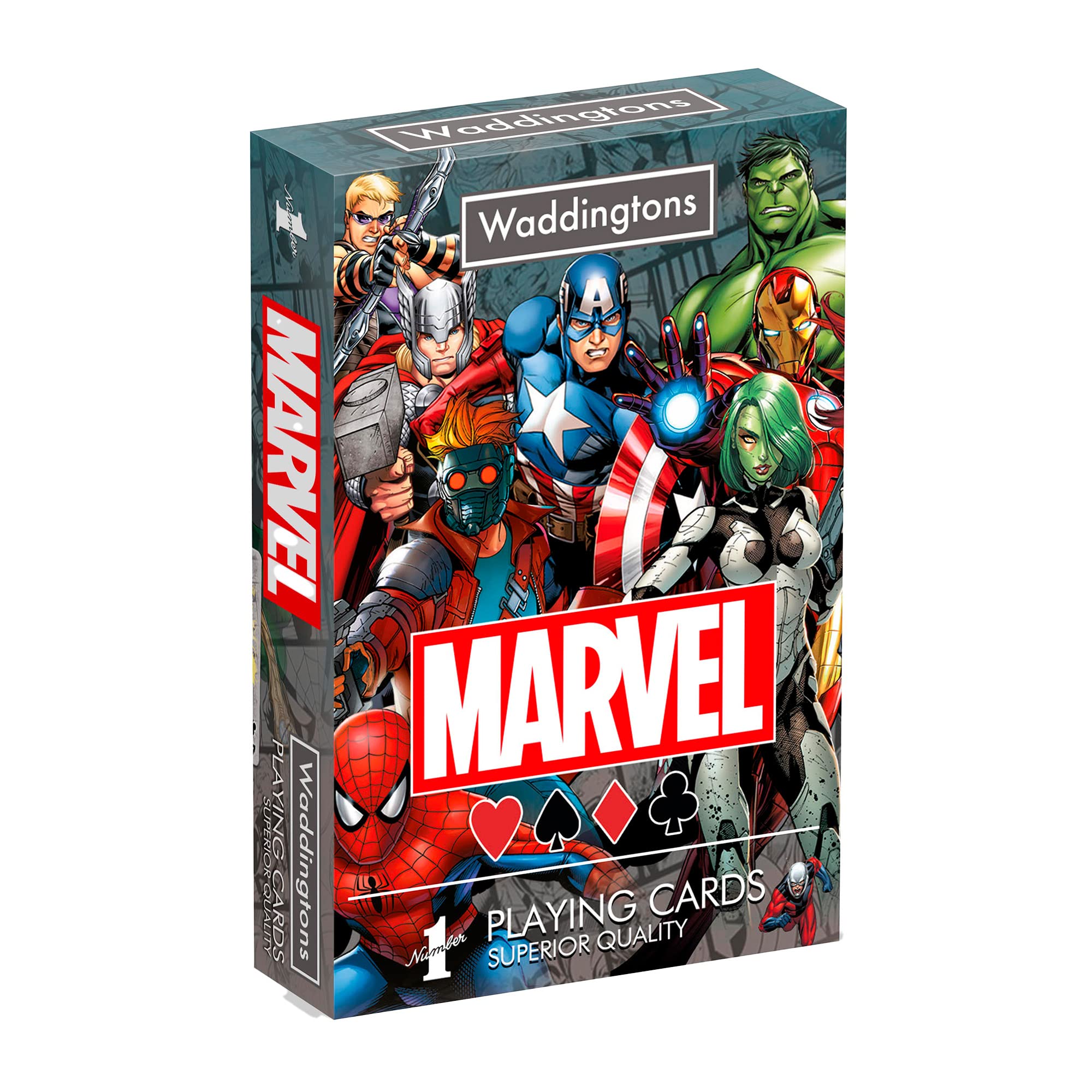 Waddingtons Number 1 Marvel Universe Playing Cards Deck | Plastic Material | Unisex Adult