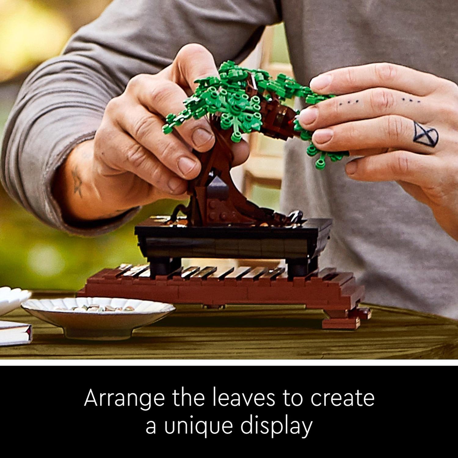 LEGO 10281 Icons Bonsai Tree Building Set - Cherry Blossom & Green Leaves for Adults 5