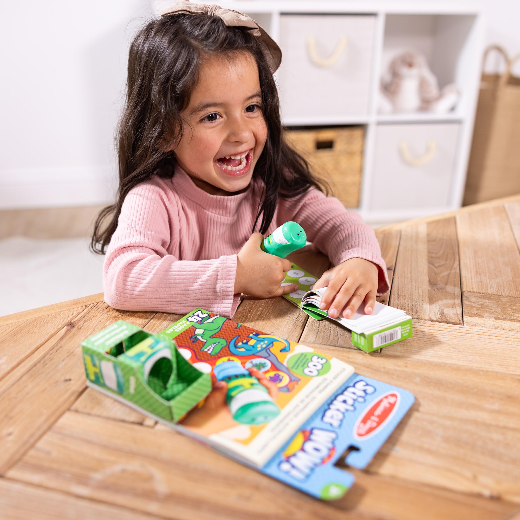Melissa & Doug Sticker Wow Stamper & Activity Pad - Dinosaur Theme | Ages 3+ 6