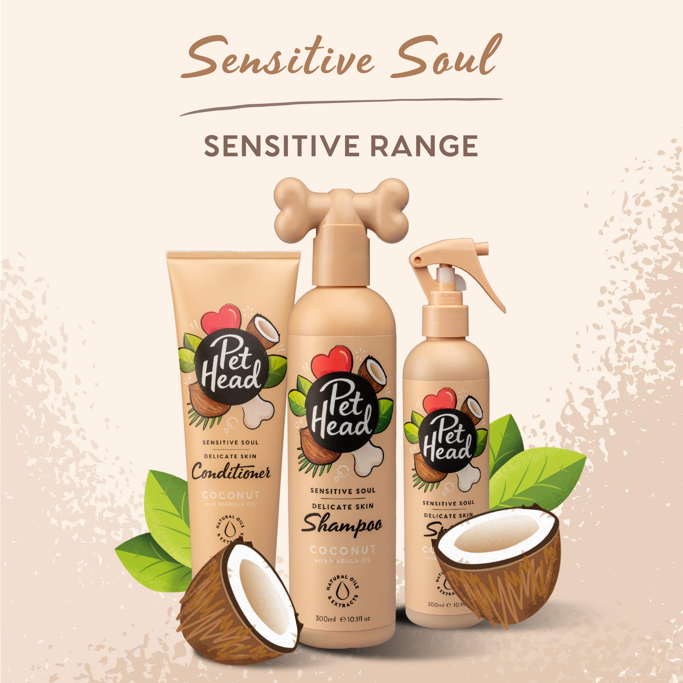 Pet Head Sensitive Soul Dog Conditioner - Coconut Scent | Soothing & Moisturizing | 250 ml 6