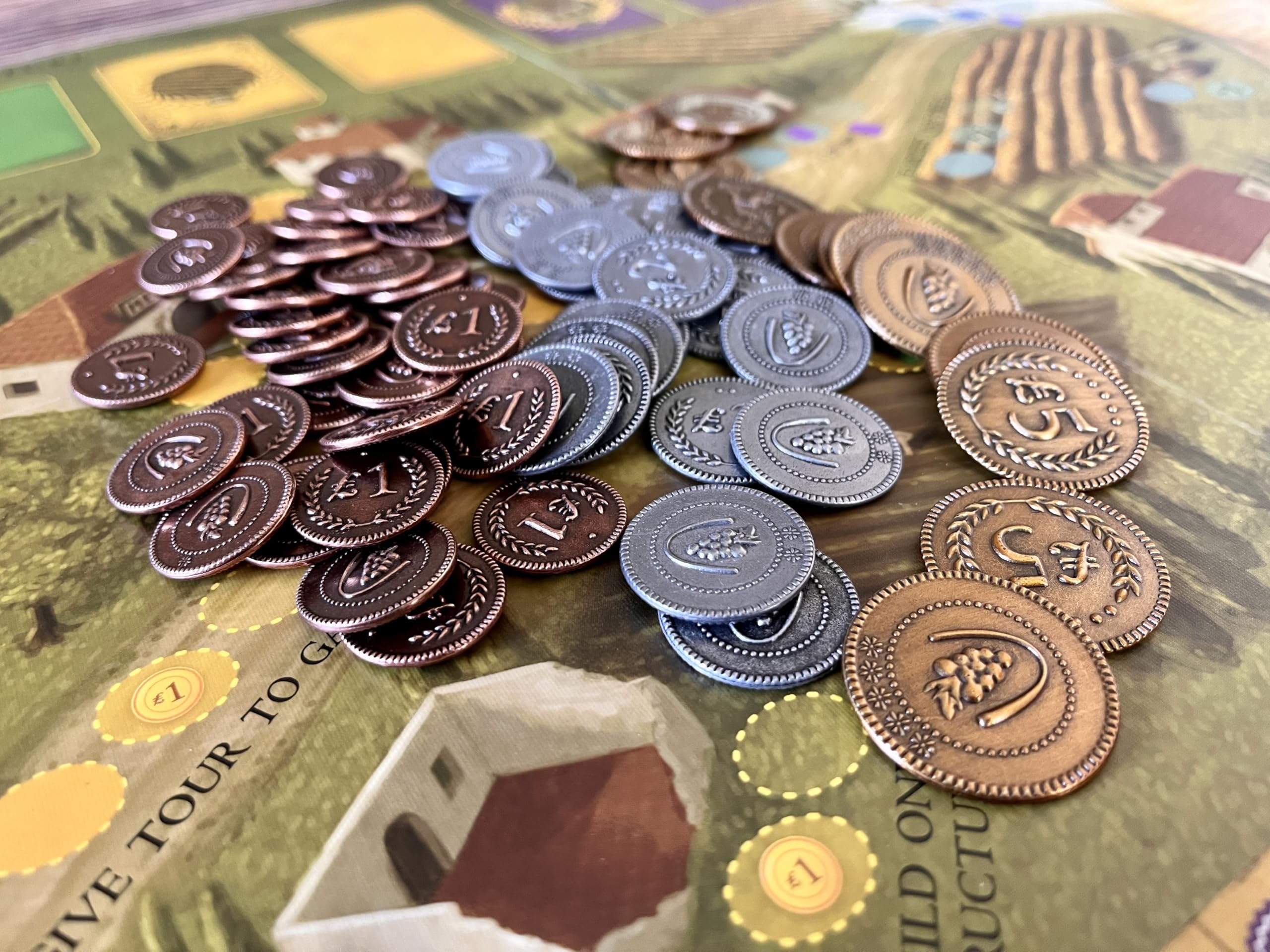 Stonemaier Games Viticulture Metal Lira Coin Upgrade Pack 6