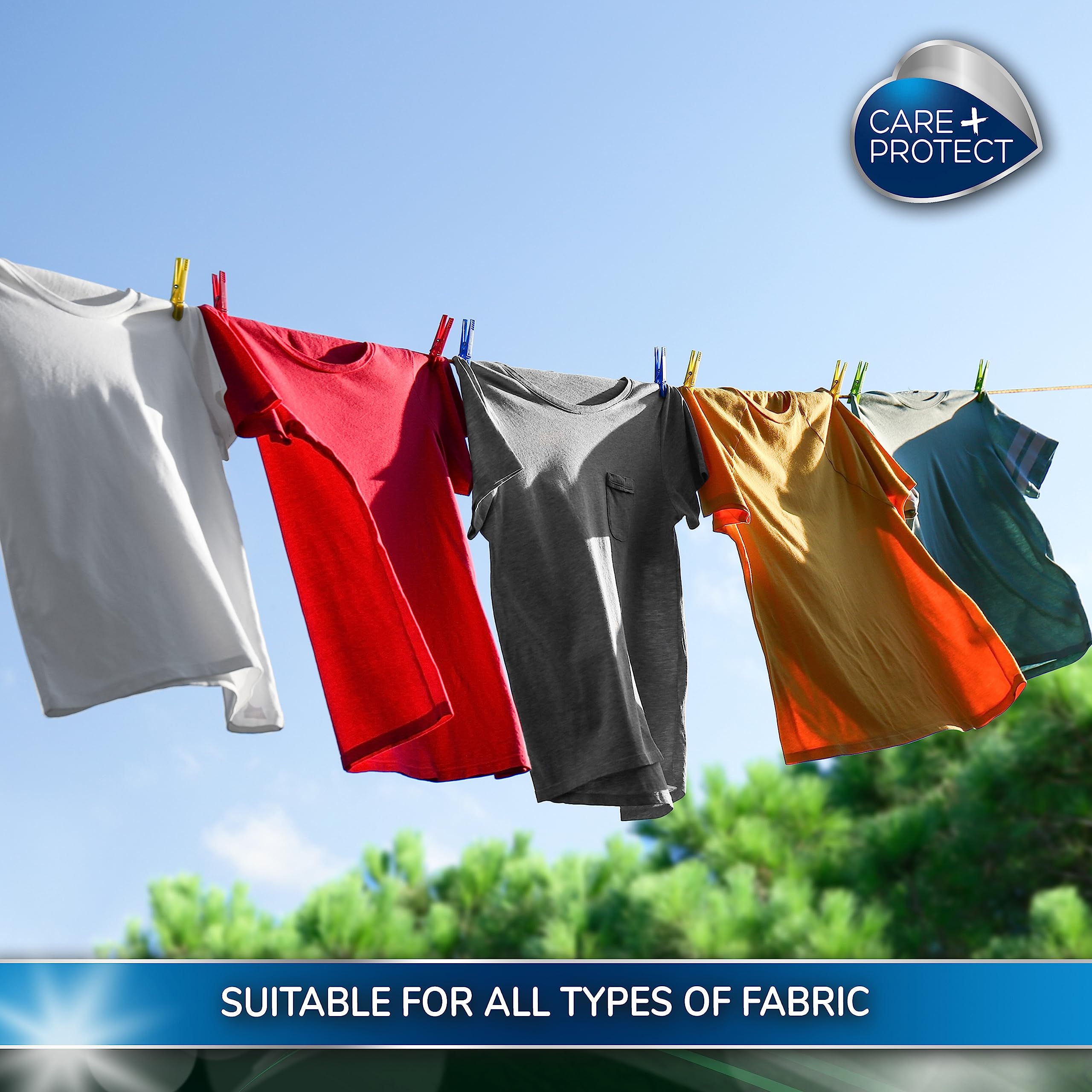 CARE + PROTECT ECO+ Laundry Detergent - Liquid - for Machine and Hand Washing - White