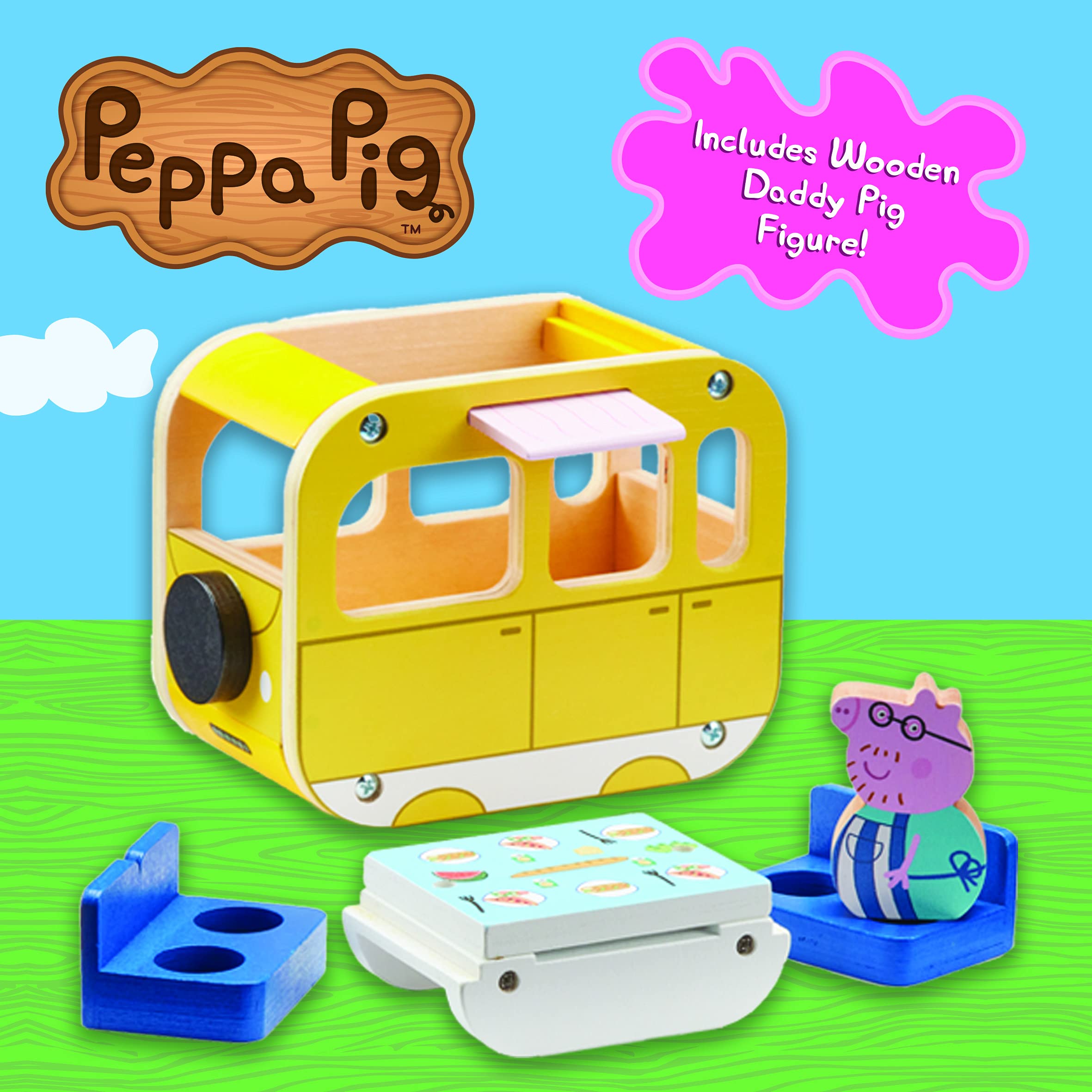 Caravana de madera Peppa Pig 5
