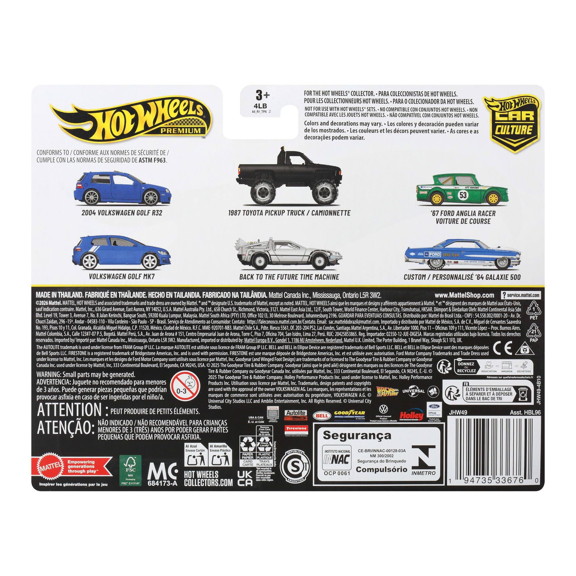 Hot Wheels Premium Car Culture 2-Pack (2004 Volkswagen Golf R32 & VW) | 1:64 Scale Metal/Metal 6