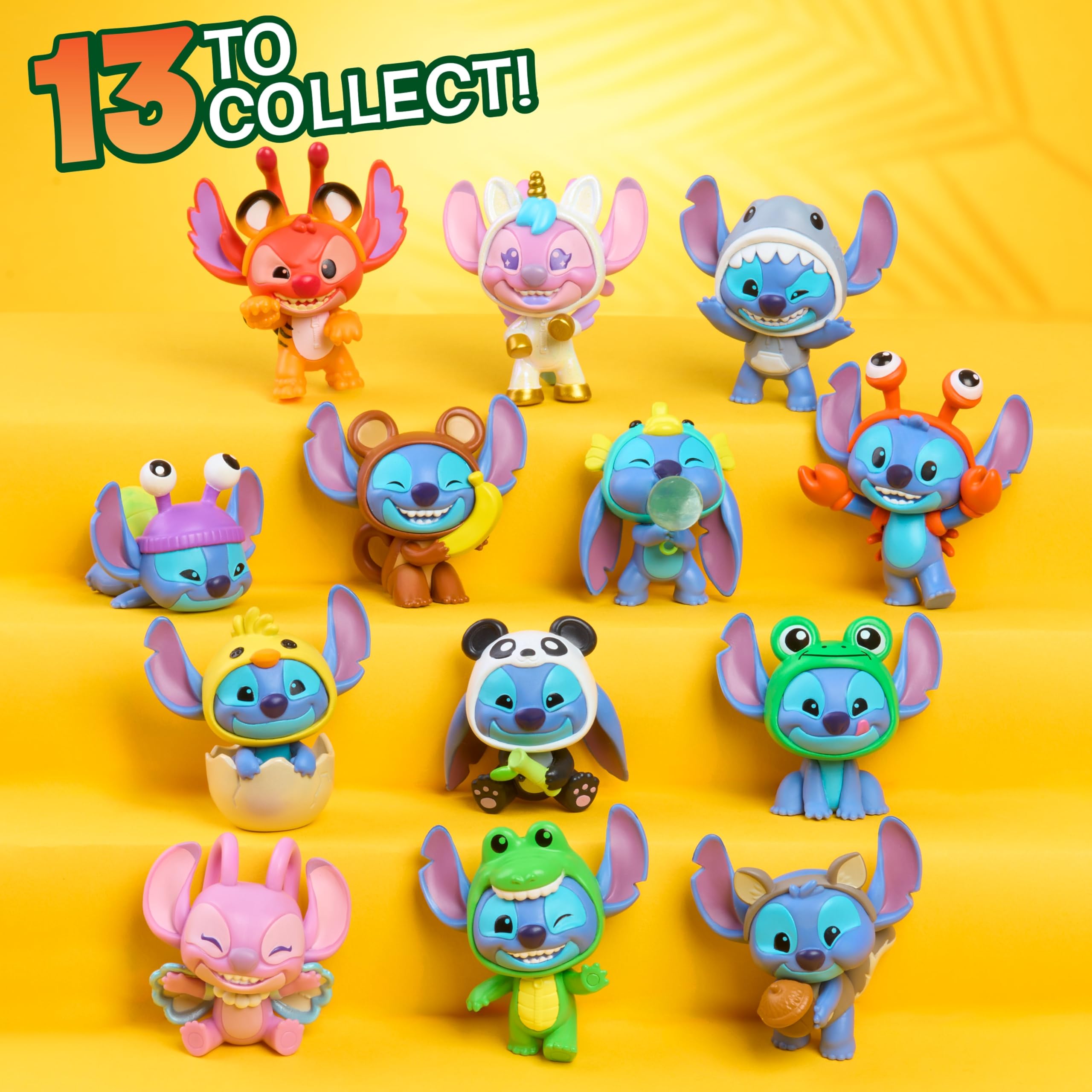 Disney Stitch Goes Wild Collectible Mini Figure Blind Capsule Toy for Ages 3+ | 5 cm Collectible 6