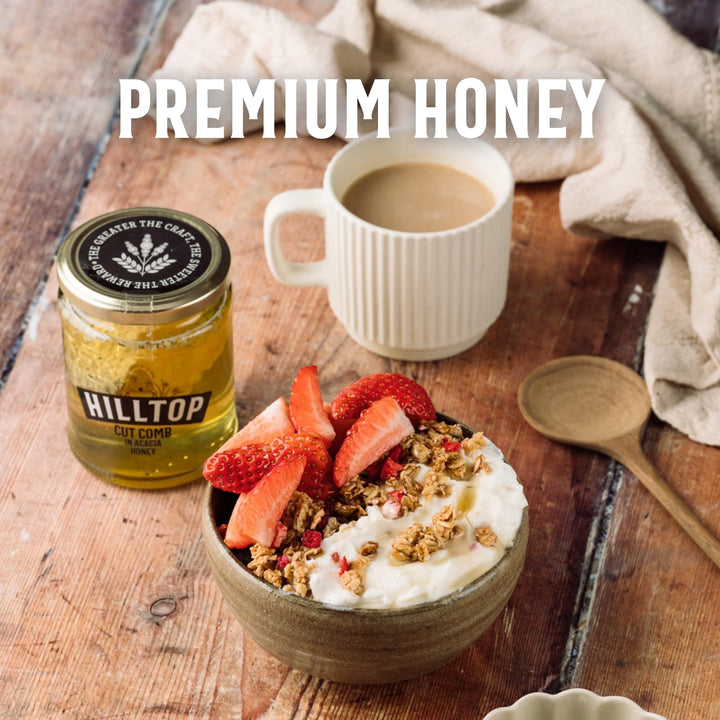 Hilltop Honey - Cut Comb in Acacia Honey 340g