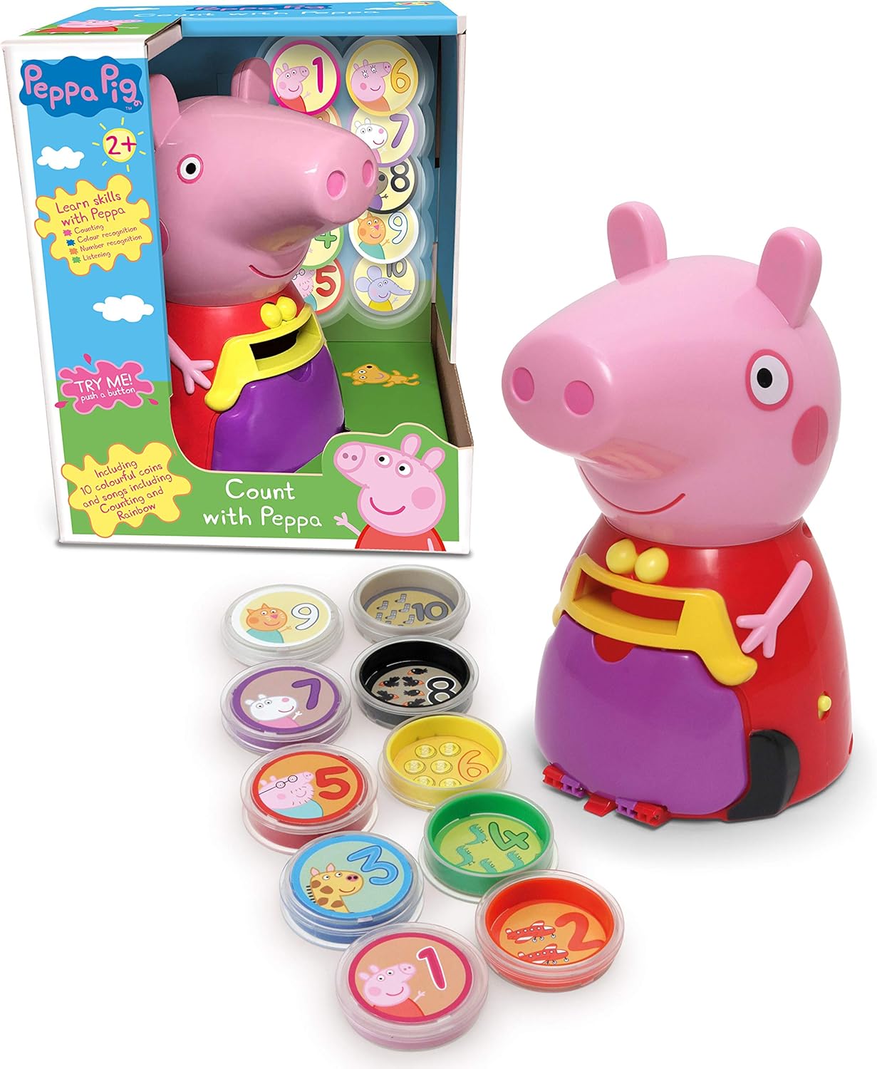 Peppa Pig Count with Peppa Interactive Learning Toy with 10 Coins 1