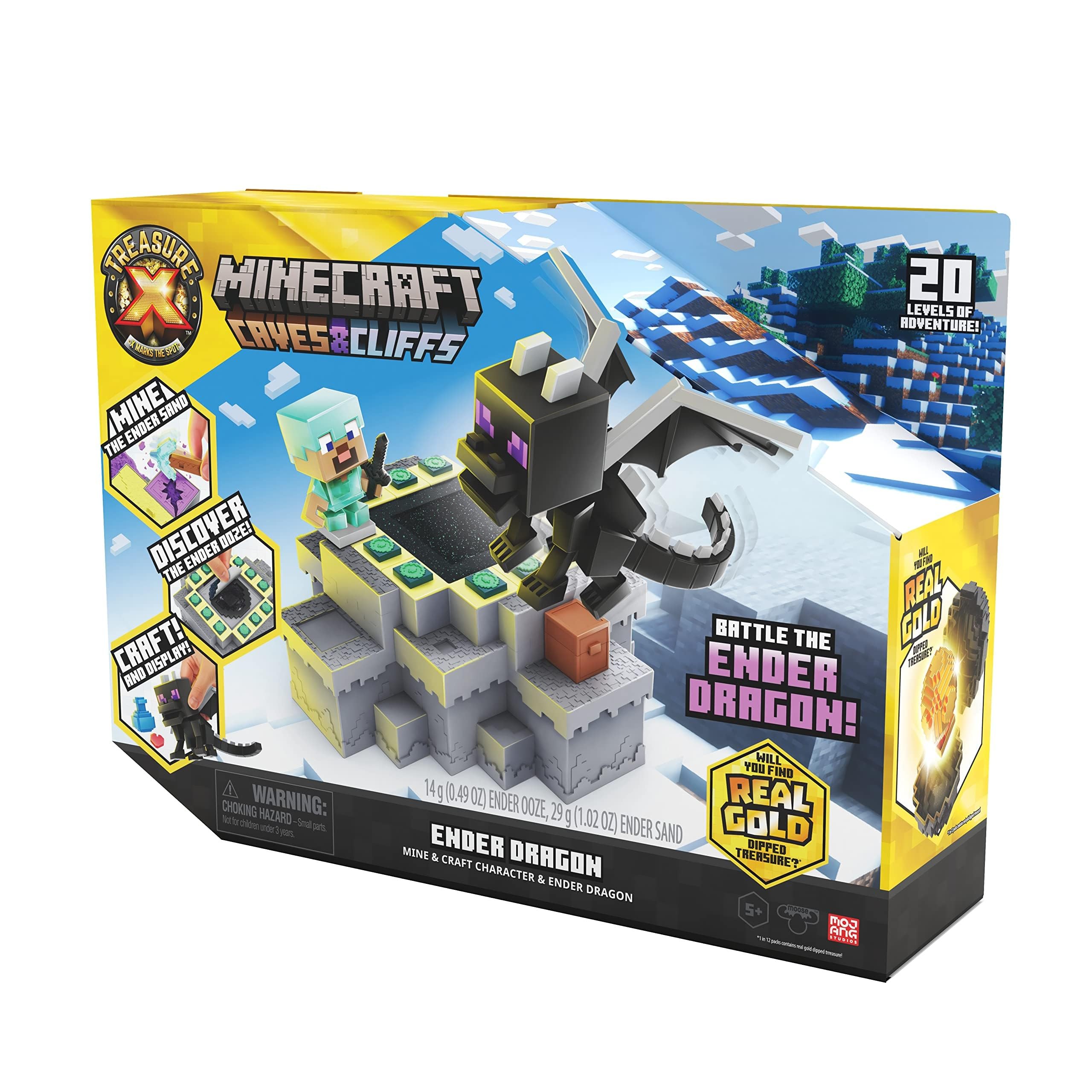 Treasure X Minecraft Höhlen &amp; Klippen – Enderdrachen-Mine &amp; Craft-Spielset