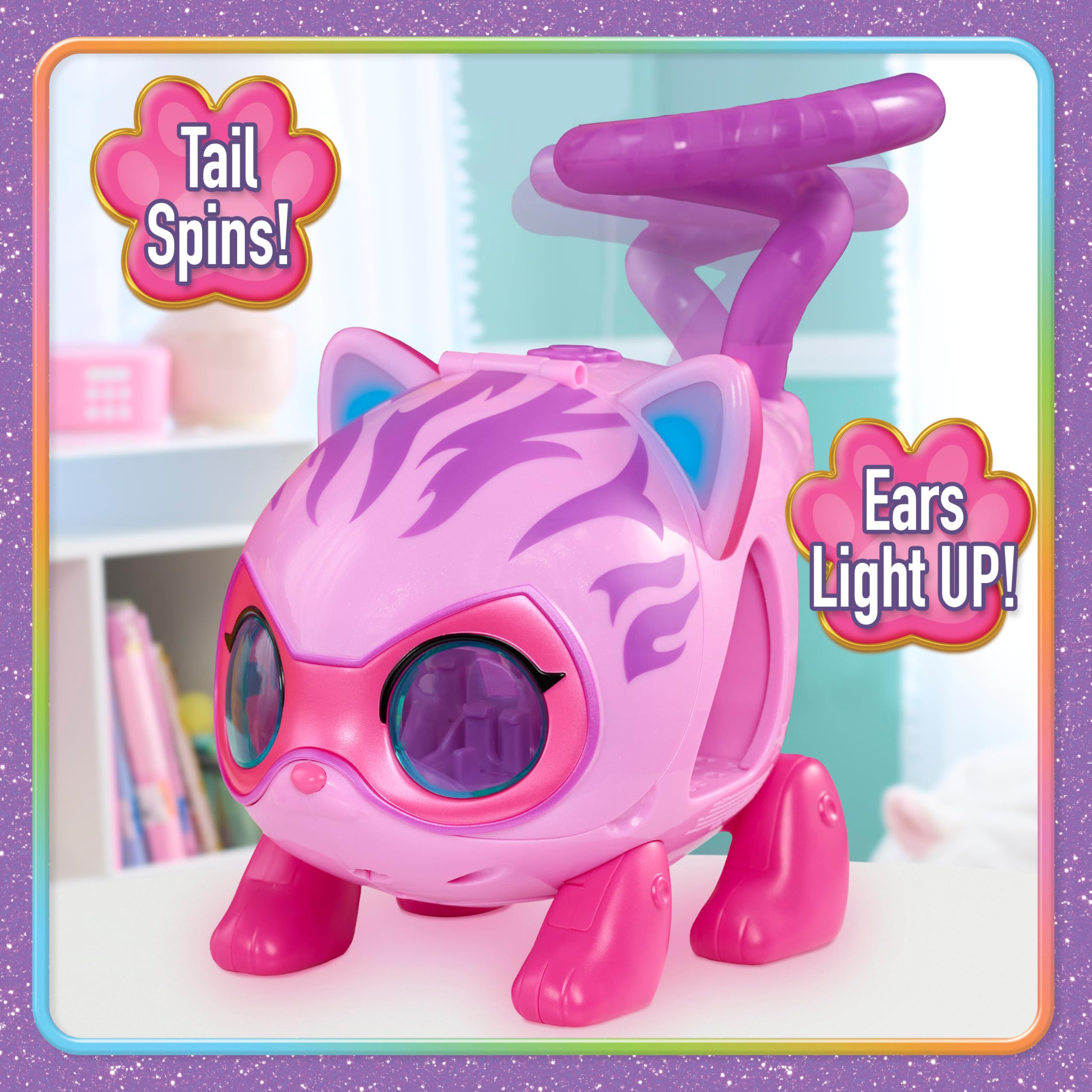 Disney Junior SuperKitties Su-Purr Wild Kitty Copter with Lights - Interactive Vehicle Playset for Kids