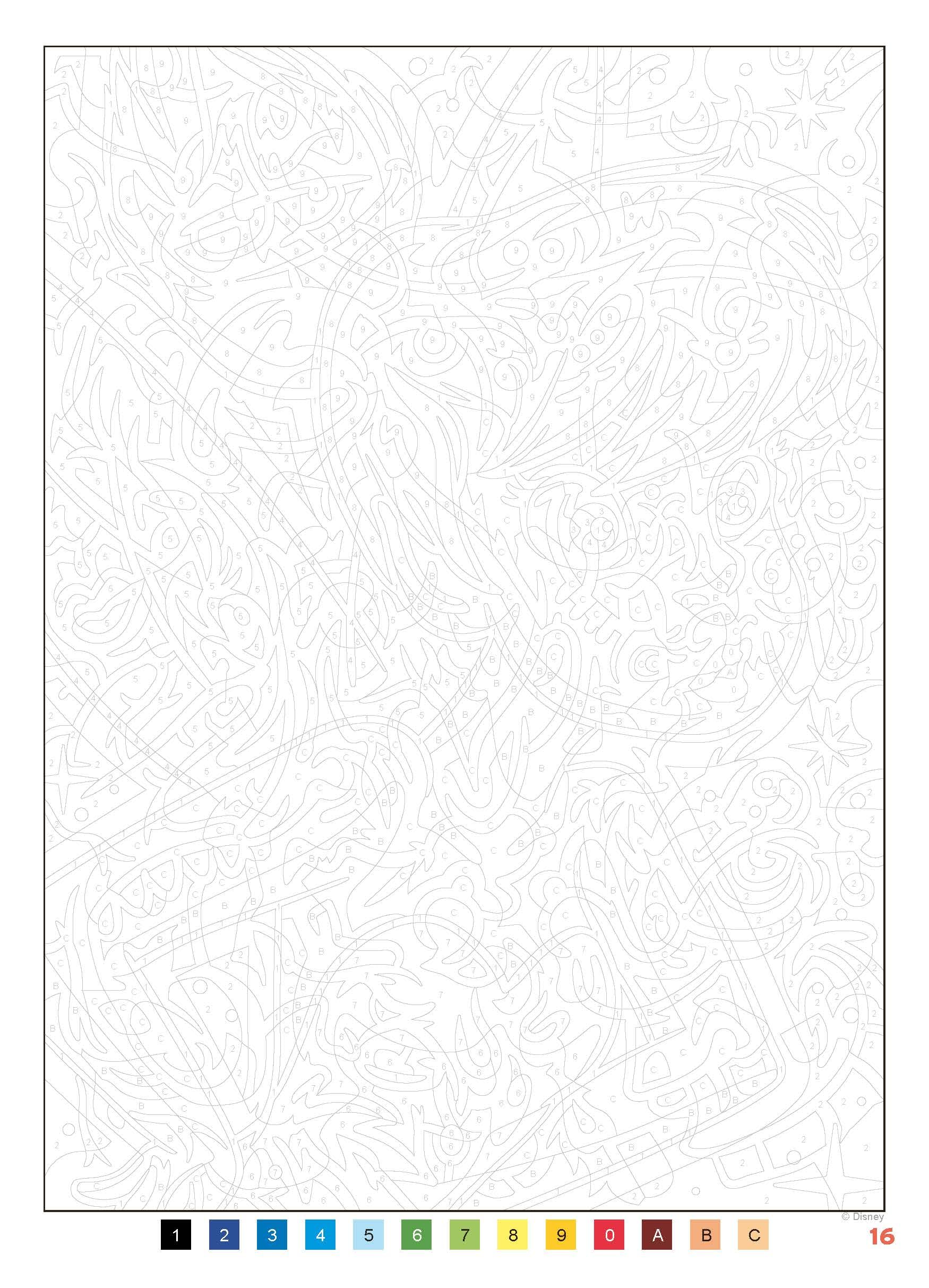 HACHETTE HEROES Mystery Colouring - Classics: Reveal Iconic Disney Characters | 128 Pages | English 2