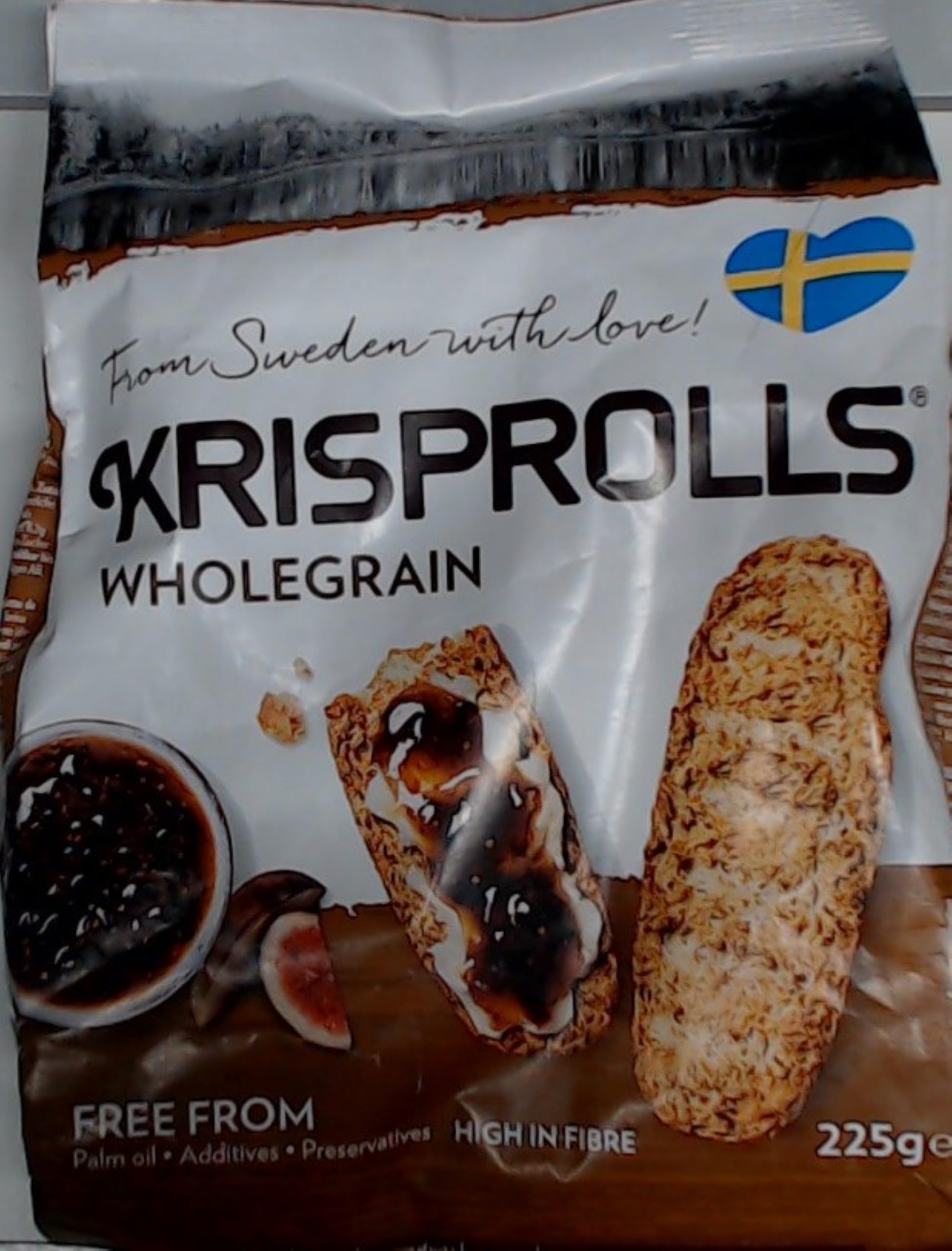 Pogen Wholegrain Krisprolls Crispbread - 225g | Vegan | Swedish Cuisine