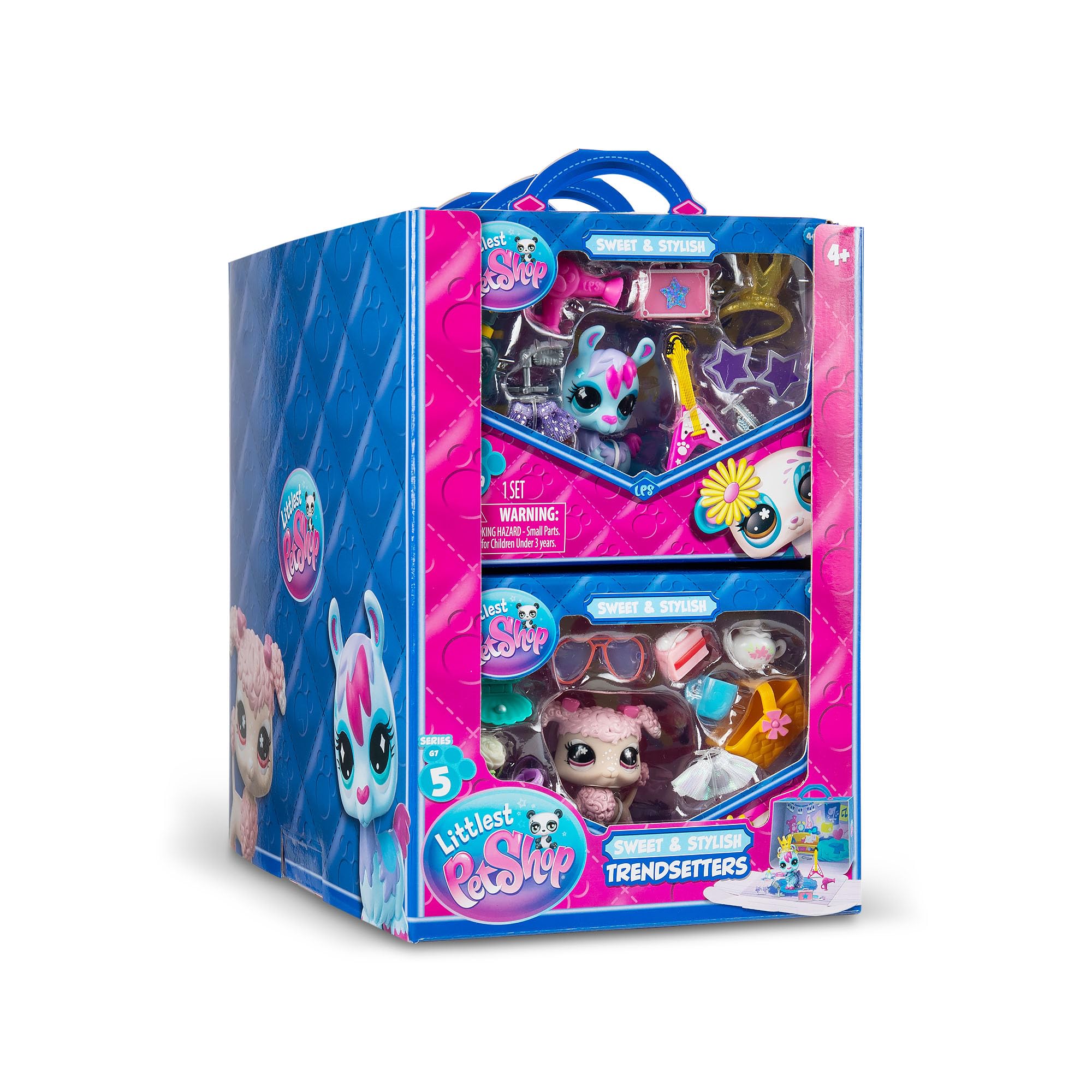 Littlest Pet Shop Sporty Fox Miniature Figure with 9 Accessories | Bobble Head | Ages 4+ 6