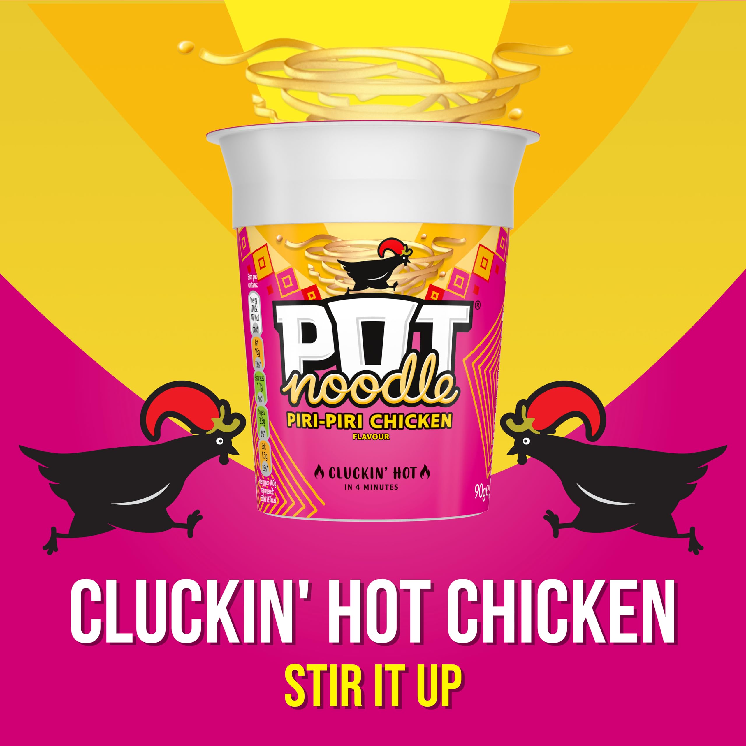 Pot Noodle - Piri-Piri Chicken Instant Noodle Snack, 80g 15