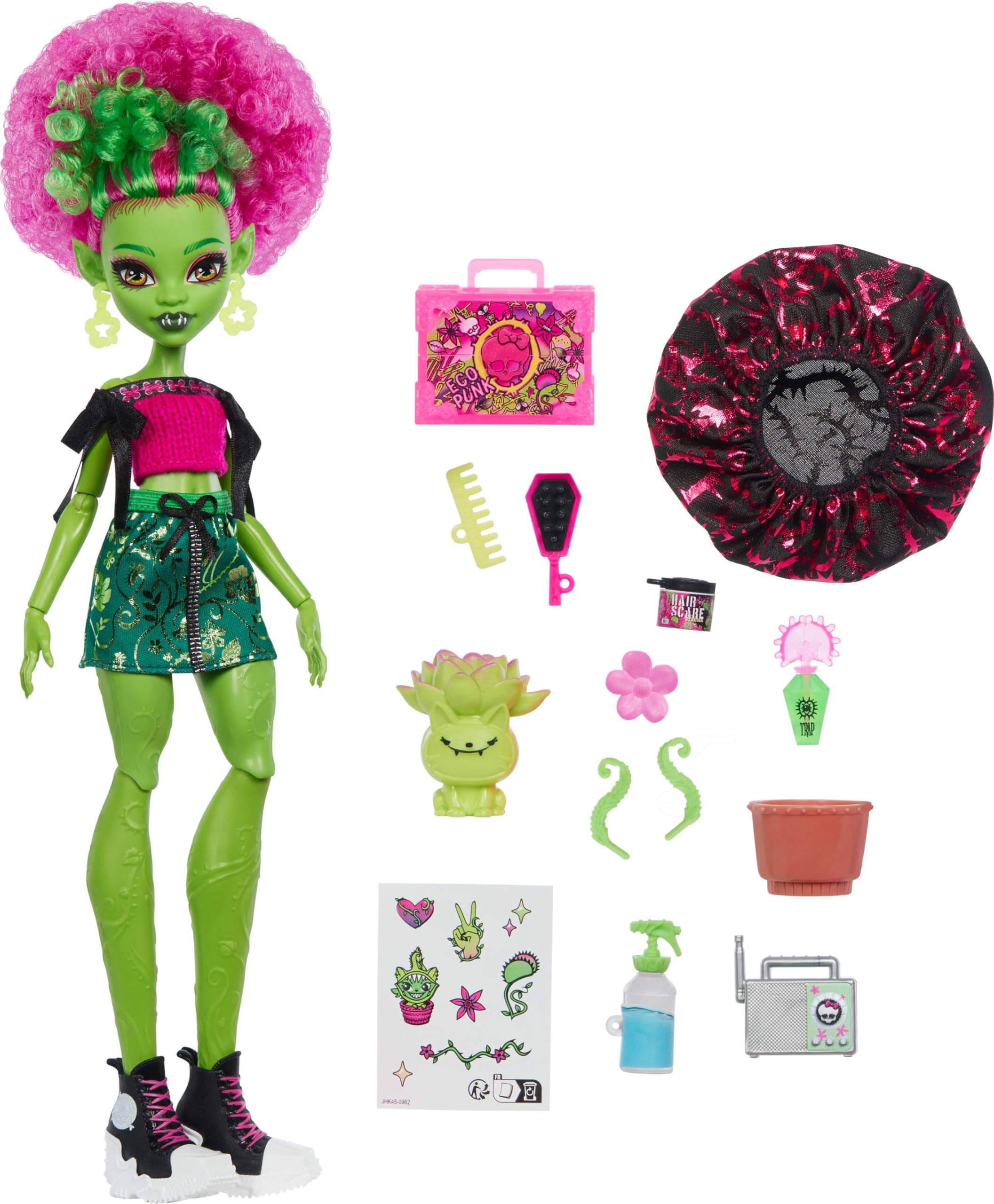 Monster High Venus McFlytrap Doll and Accessories Set | 11.4173 inches | 13 Accessories | Ages 4+ 5