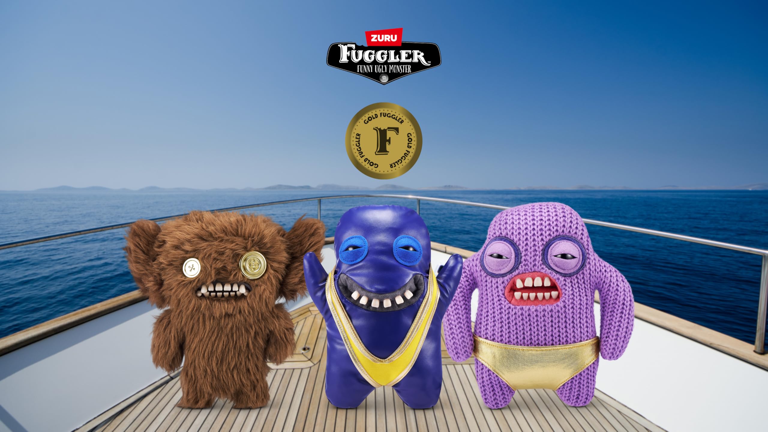 Fuggler Gold Fuggs by ZURU - Funny Ugly Monster Plush Collectible Toy, 9" Hedge Grog Edition 4