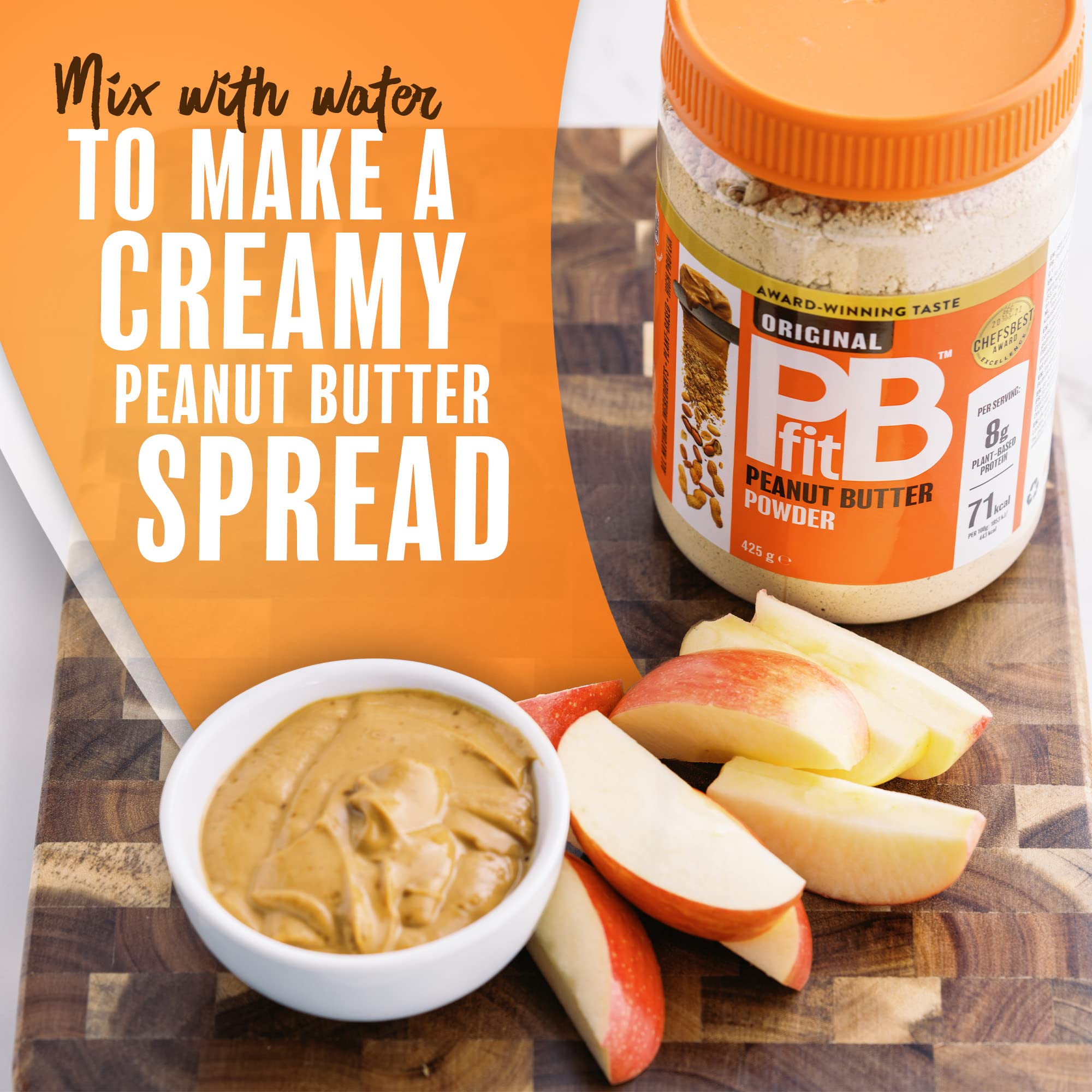 PBfit Peanut Butter Powder - 87% Less Fat, High Protein, Gluten Free | 425g 4