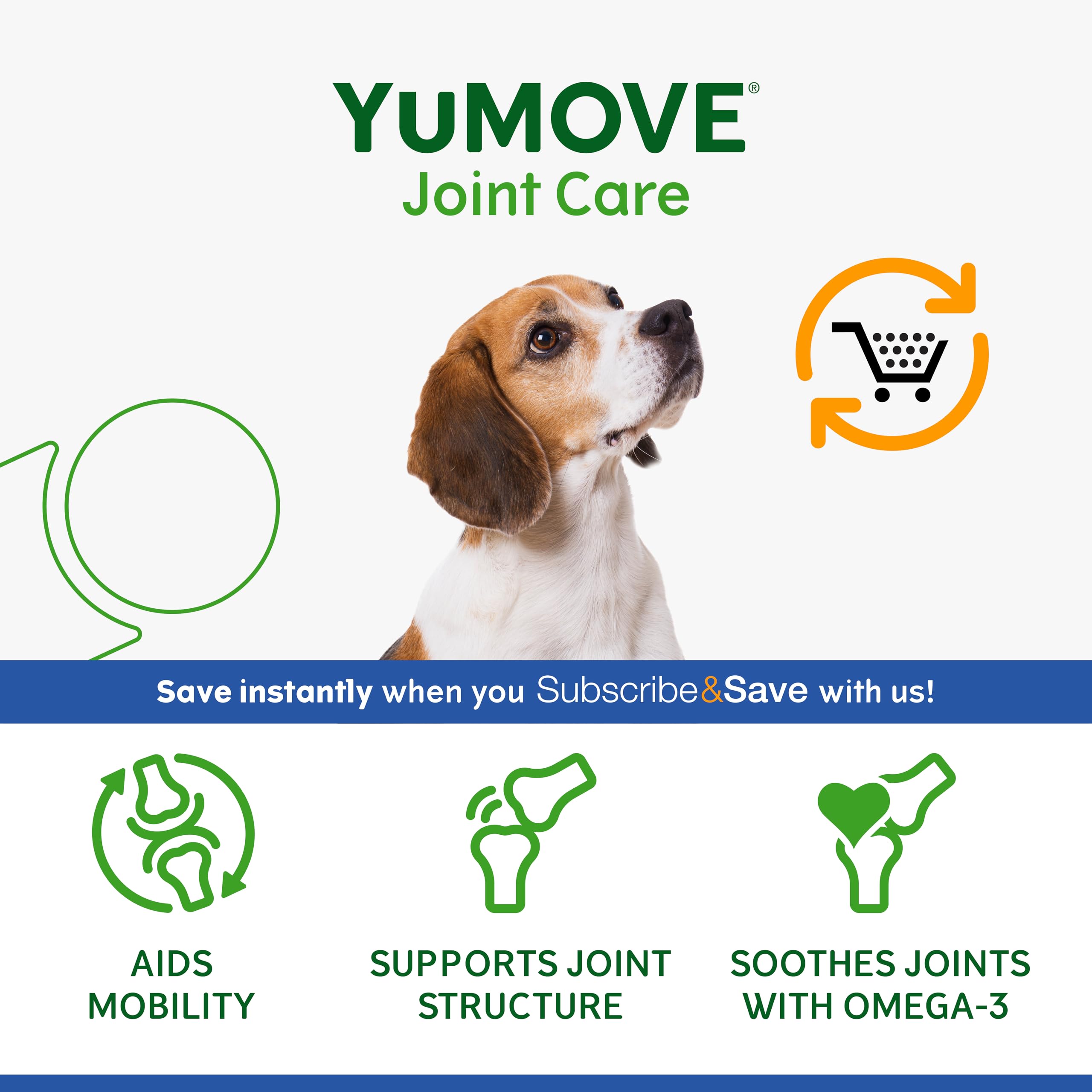 YuMOVE Joint Supplement for Dogs - Triple Action Support for Large Dogs | 30 Count 4