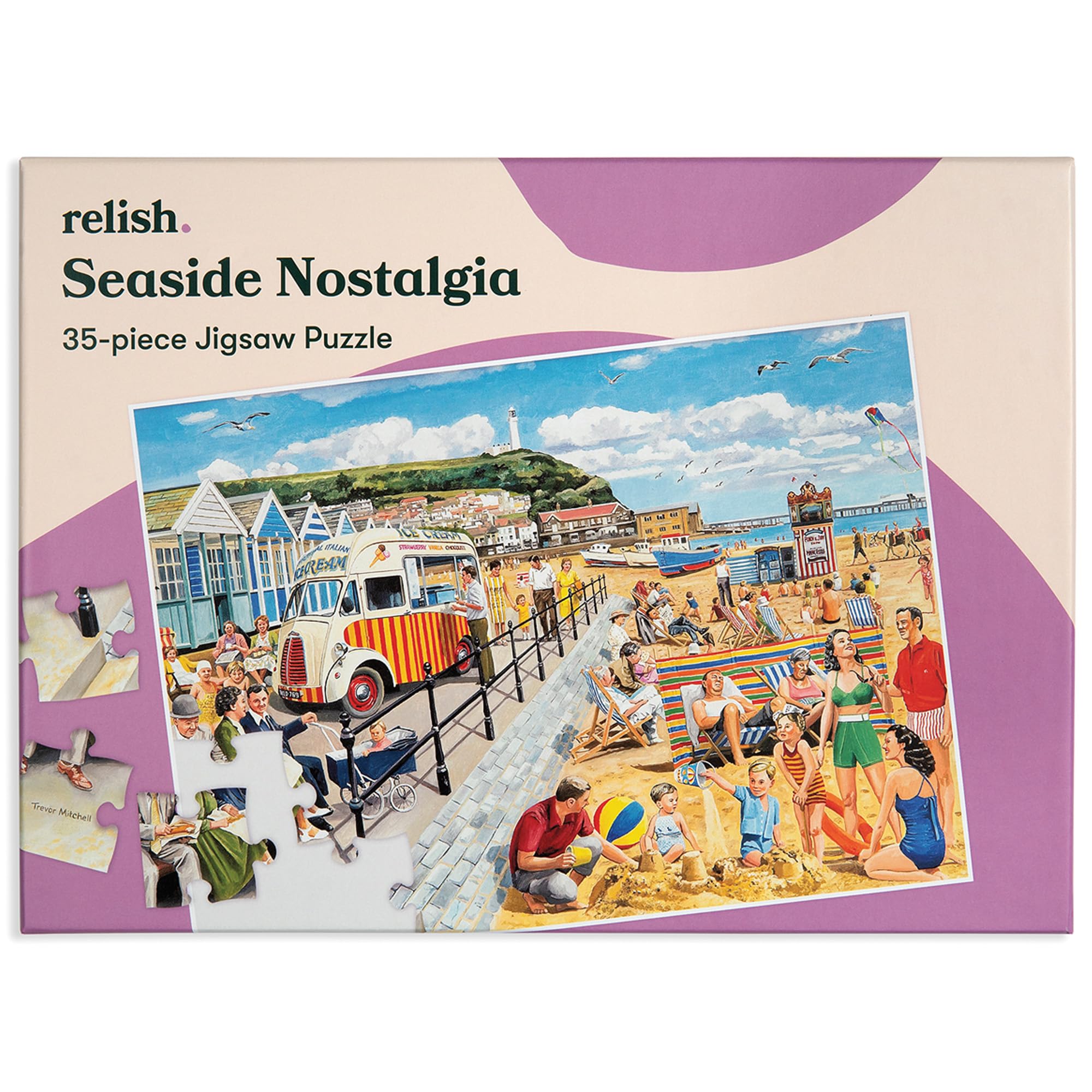 Relish Dementia Friendly Jigsaw Puzzle - Seaside Nostalgia | 35 Large Pieces