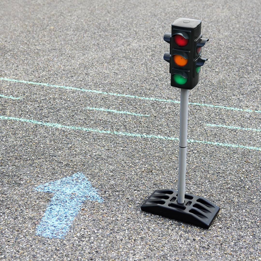 Theo Klein 2990 Traffic Lights - Battery-Powered w/ Manual/Auto Cycle | 72.5 cm High | Ages 3+ 6