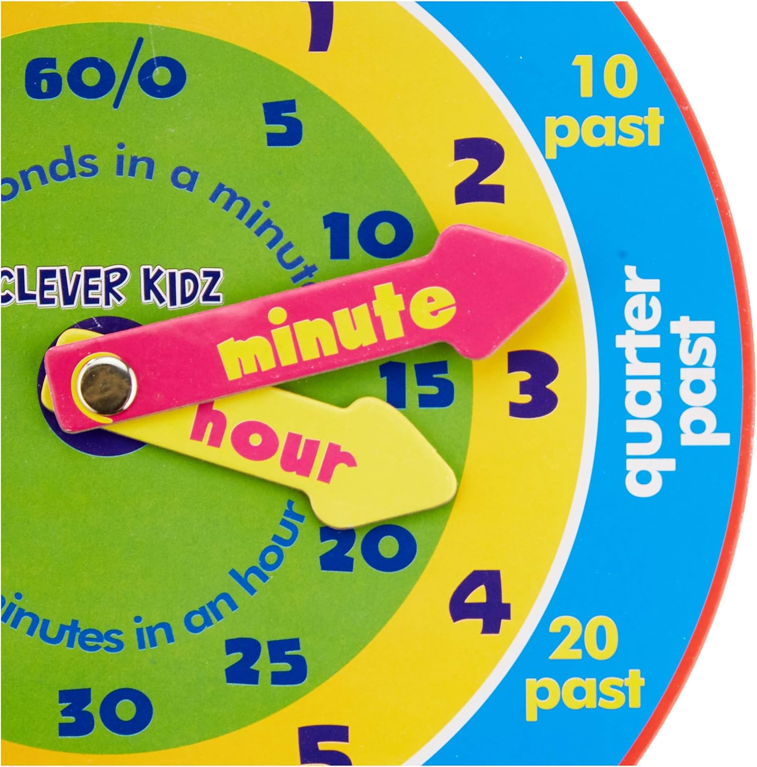 Premier Stationery Clever Kidz Magnetic Clever Clock - Educational Learning Toy for Kids 2