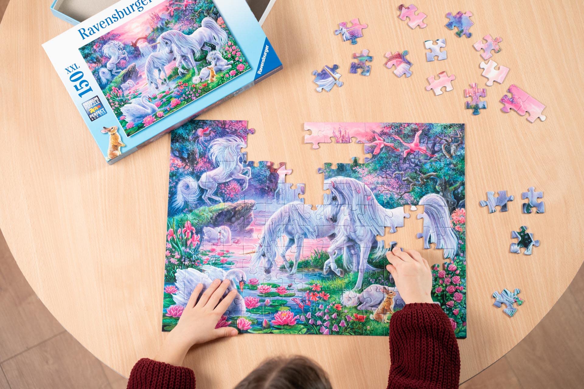 Ravensburger Unicorns in Sunset Glow -150 Piece Jigsaw Puzzle with Extra Large Pieces for Kids7 Years & Up 14