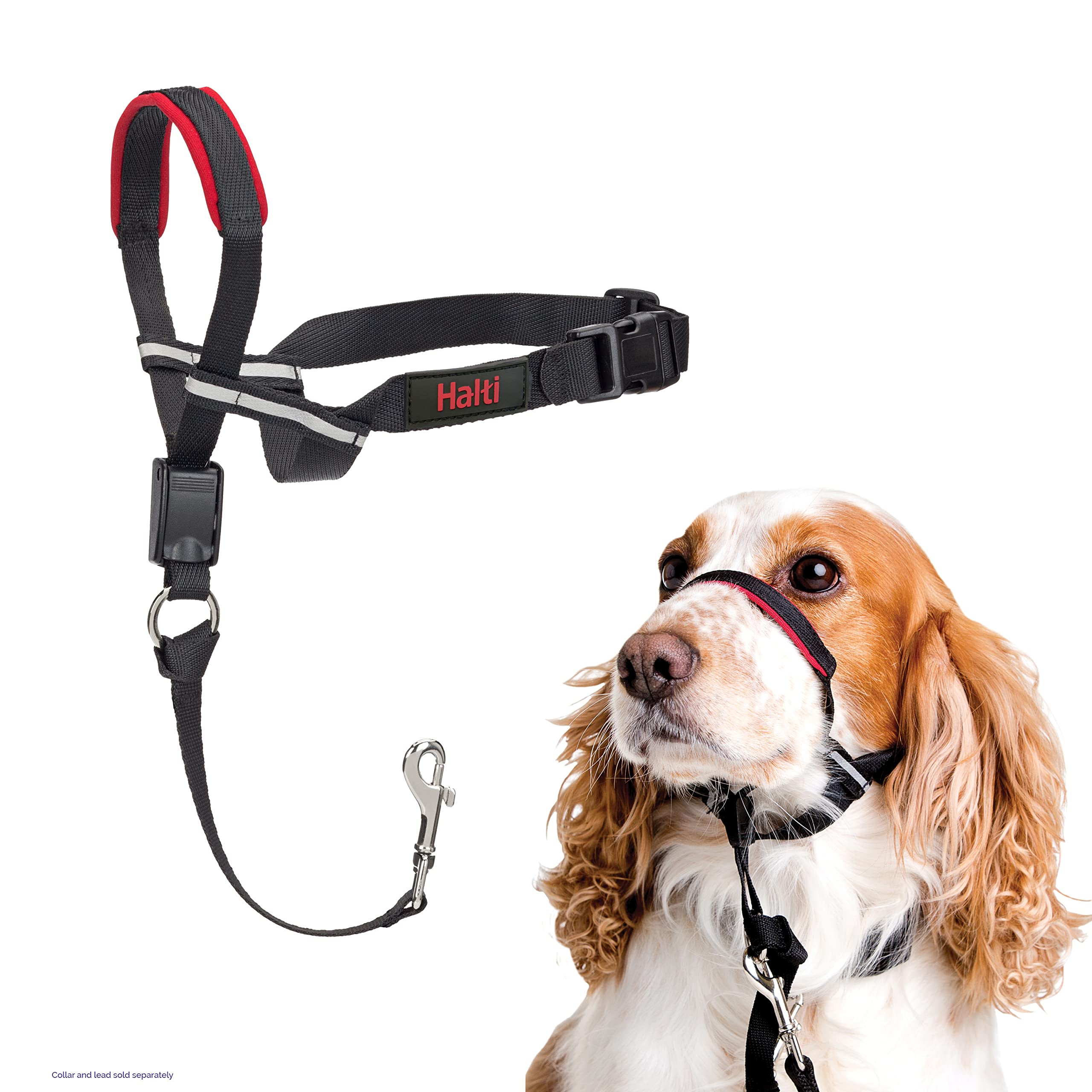 Halti Optifit Headcollar - Stops Pulling, Adjustable Fit for Dogs | Medium, Black 1
