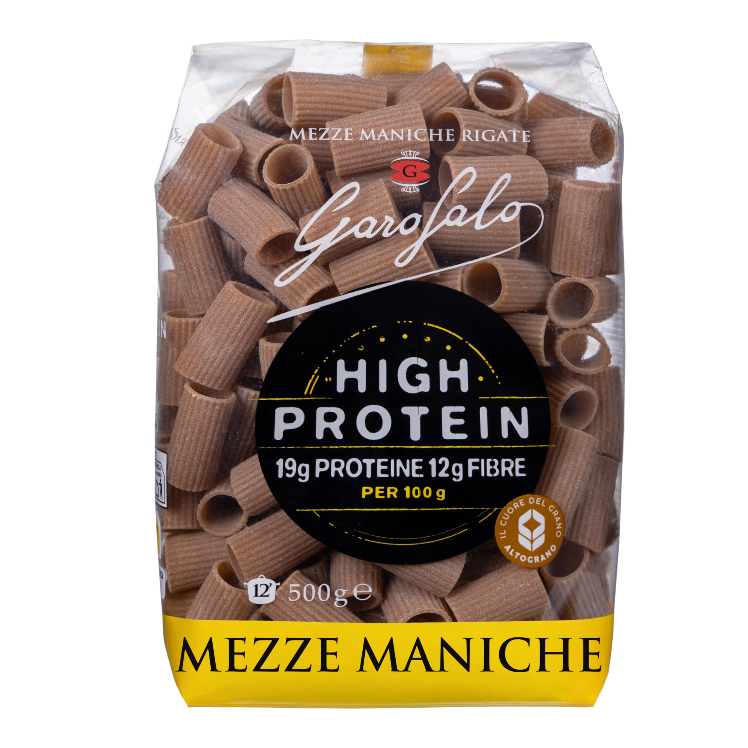 Garofalo High Protein Mezze Maniche Pasta - 19g Protein | 12g Fibre | 500g