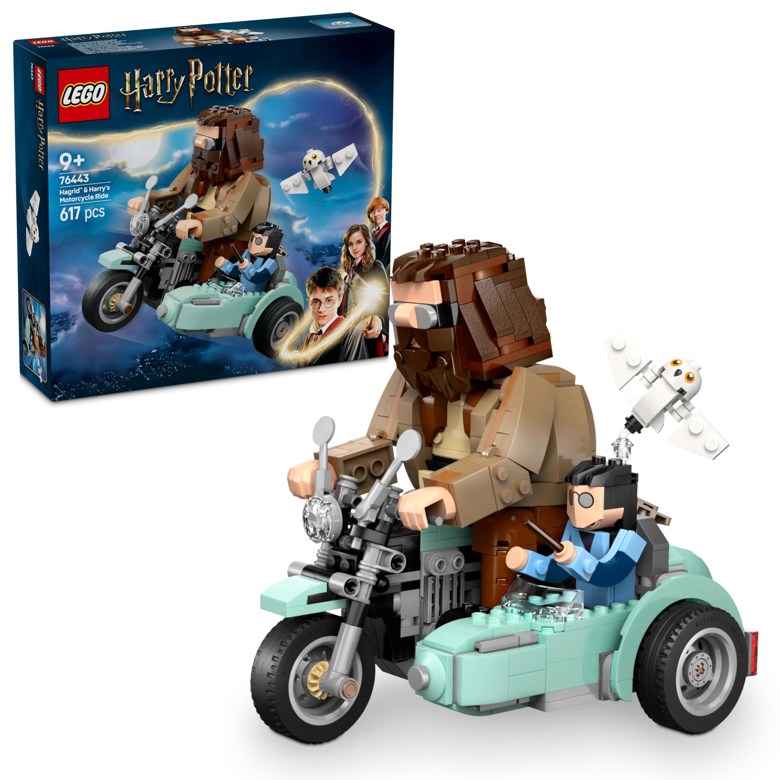 LEGO Harry Potter Hagrid & Harry’s Motorcycle Ride - Buildable Vehicle Playset for Ages 9+ 1