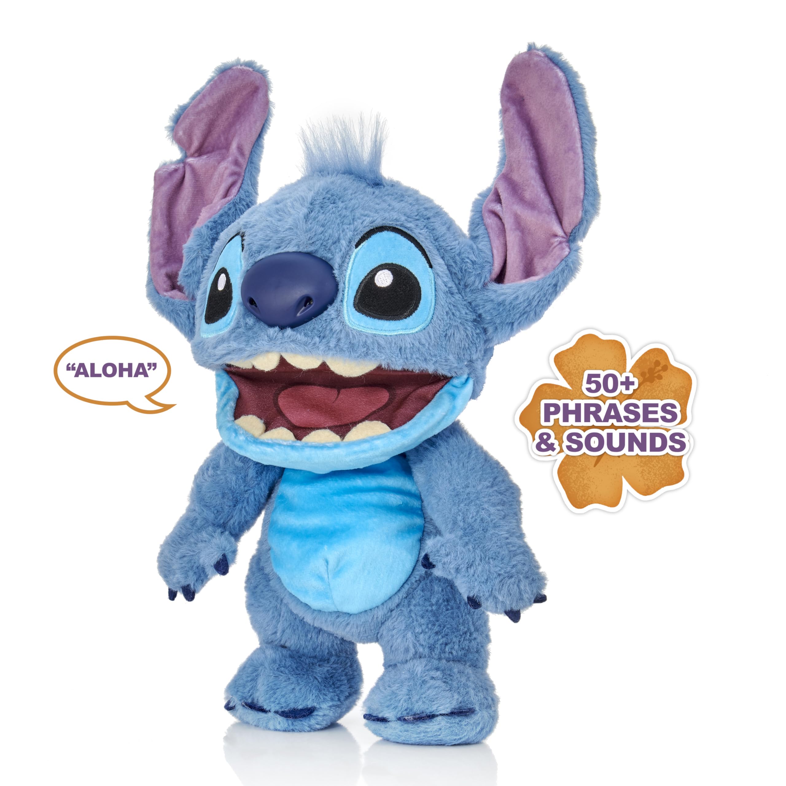 WOW! STUFF Disney Chatty Stitch Deluxe Puppetronic - Interactive Animatronic Plush with Sound & Touch Sensors 2