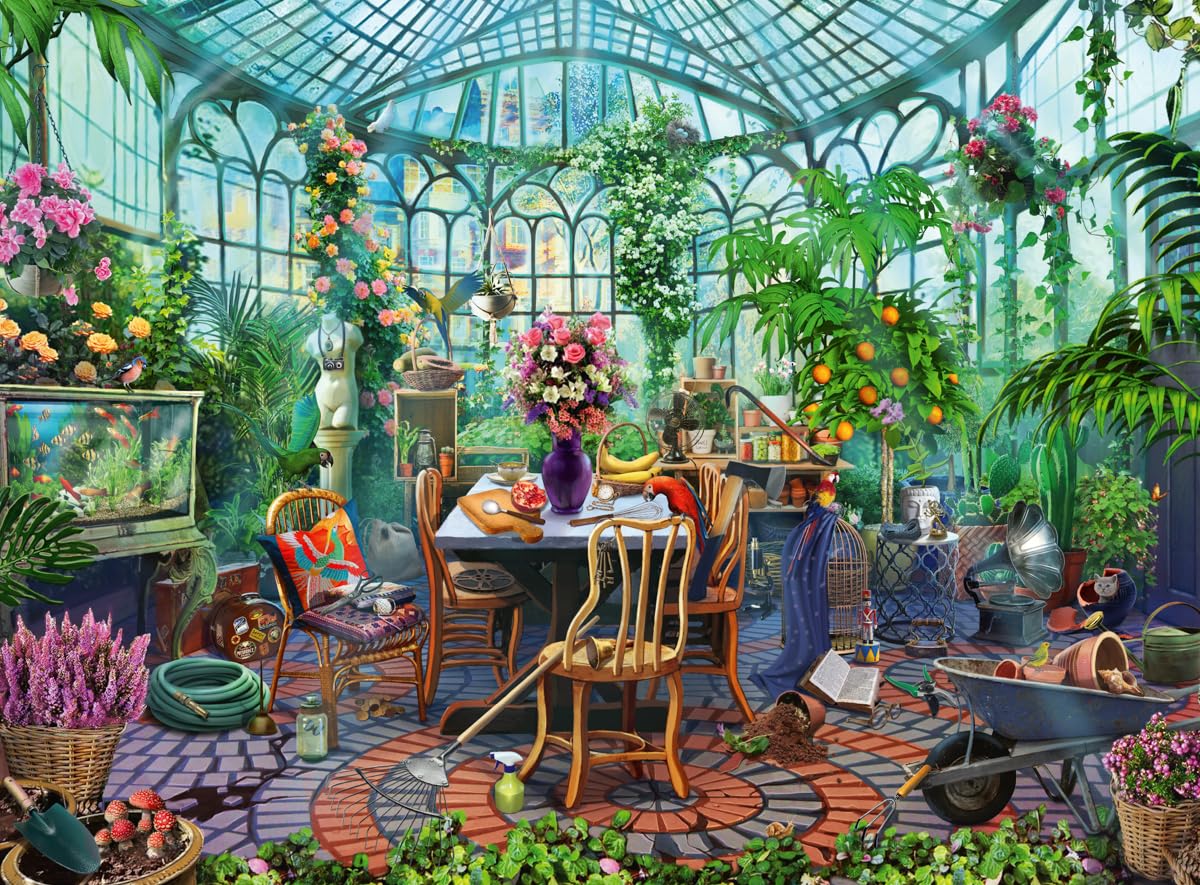 Ravensburger Morning in the Greenhouse Jigsaw Puzzle - 500 Pieces for Ages 10+ 1