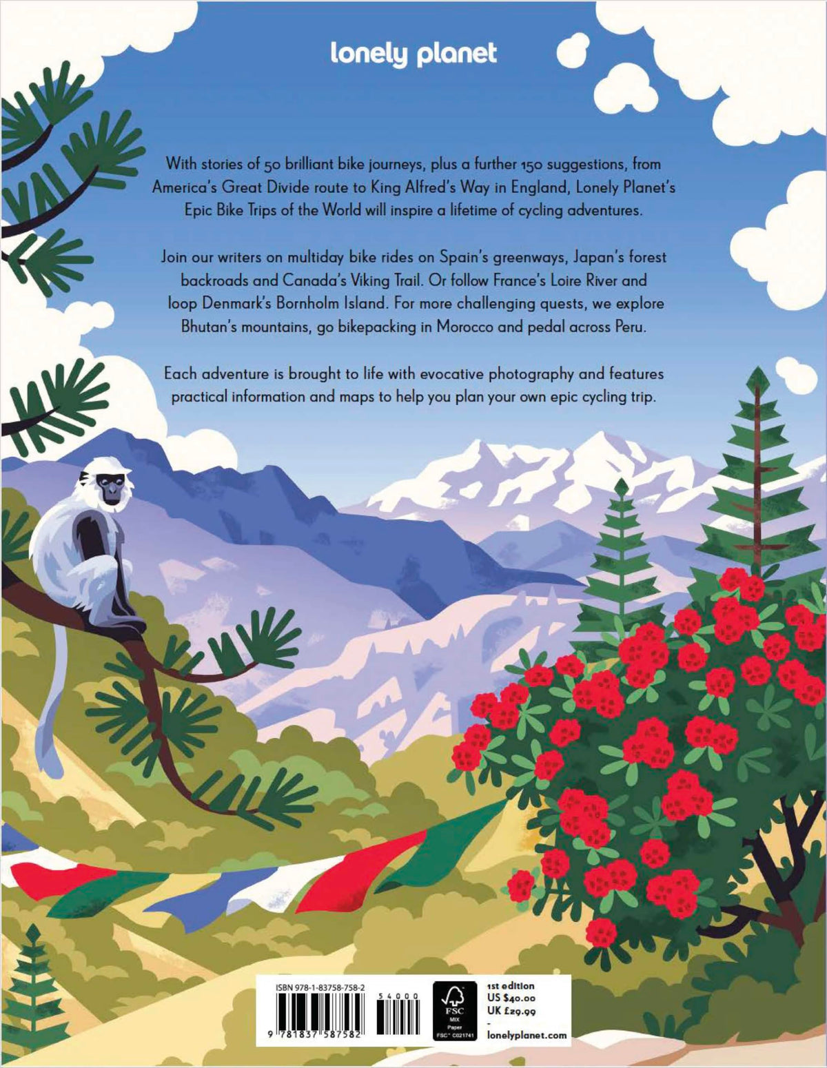 Lonely Planet Epic Bike Trips of the World - 200 Cycling Adventures | 320 Pages | English