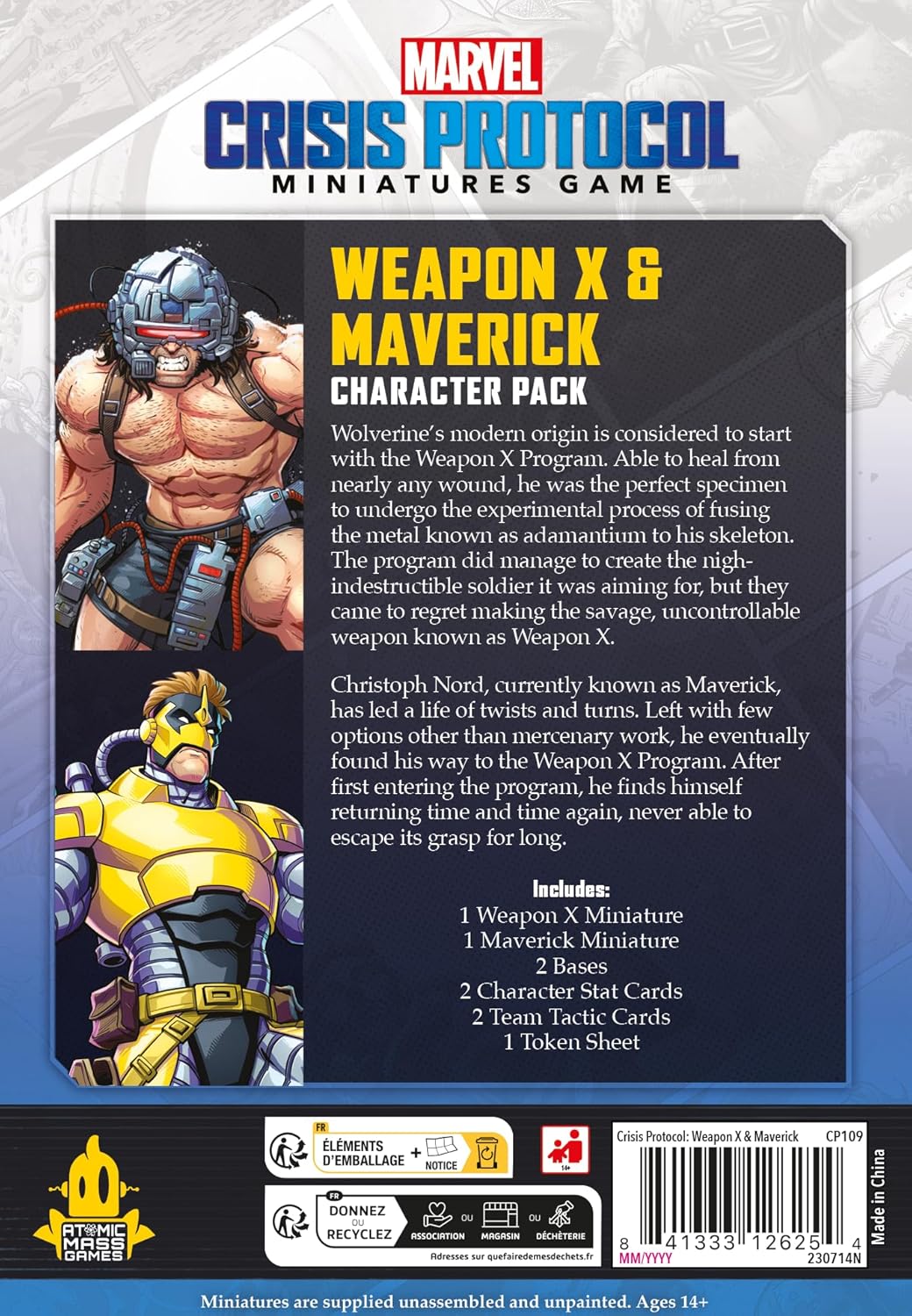 Atomic Mass Games Marvel: Crisis Protocol Character Pack - Weapon X & Maverick (CP109)