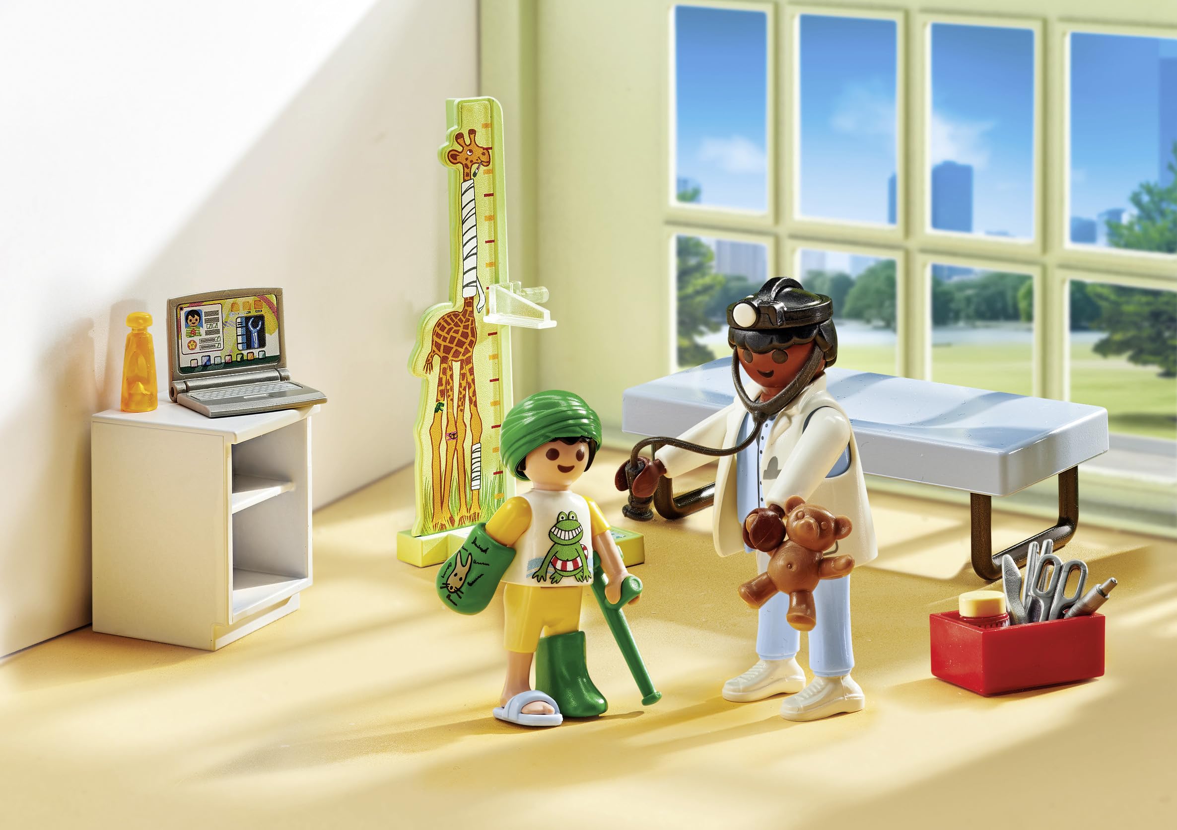 Playmobil 71619 Action Heroes Pediatrician Playset - Medical Role Play for Kids 4+ 5