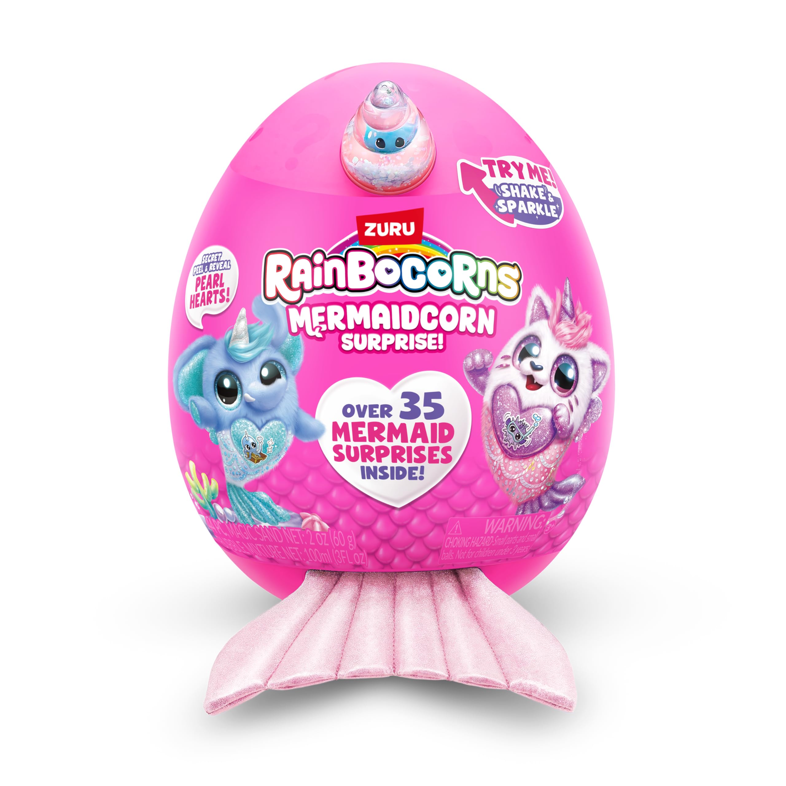 Rainbocorns Mermaidcorn Series 7 Sirena the Puppy - Collectible Plush Stuffed Animal with Mermaid Surprises 3