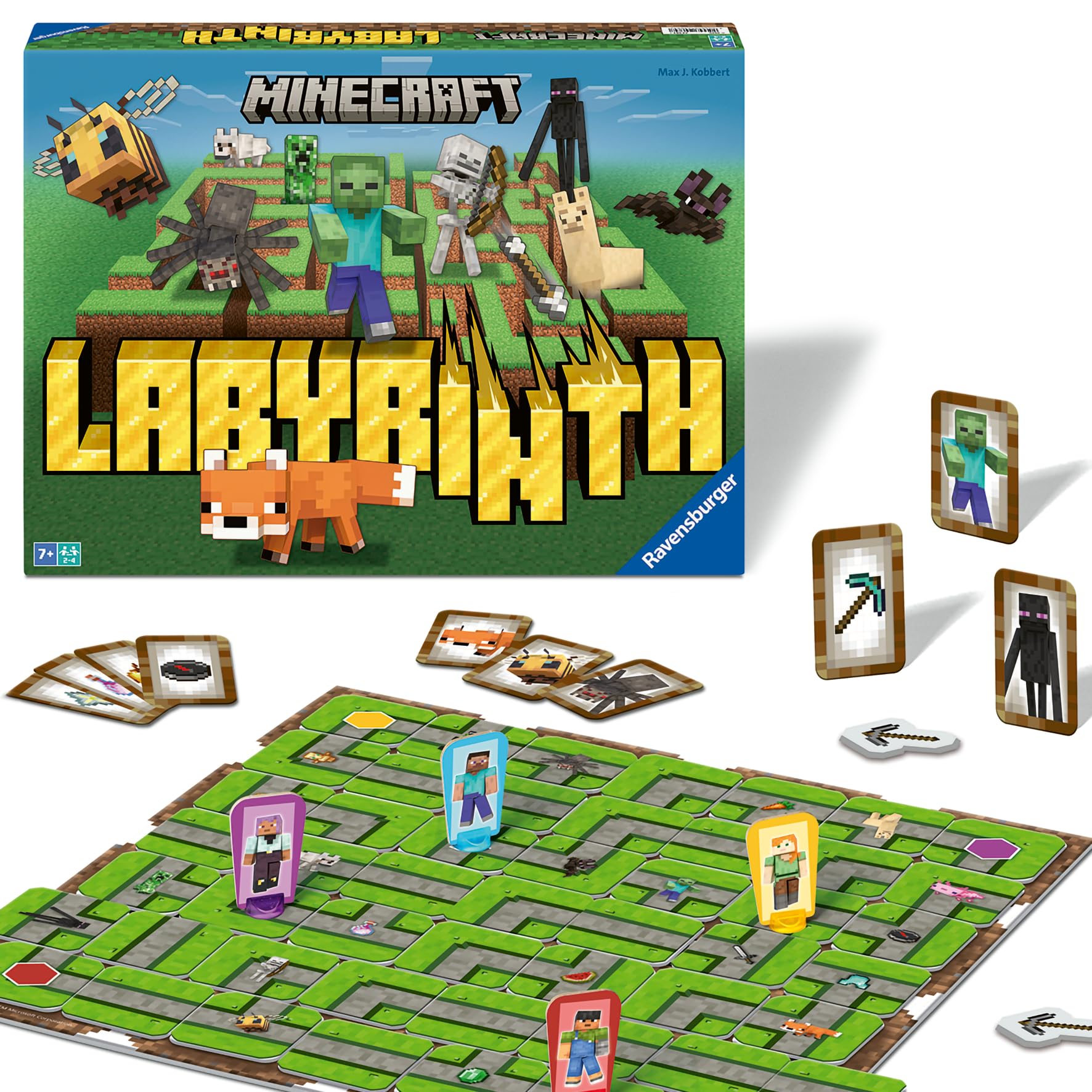 Ravensburger Minecraft Labyrinth - The Moving Maze Board Game for Kids and Families