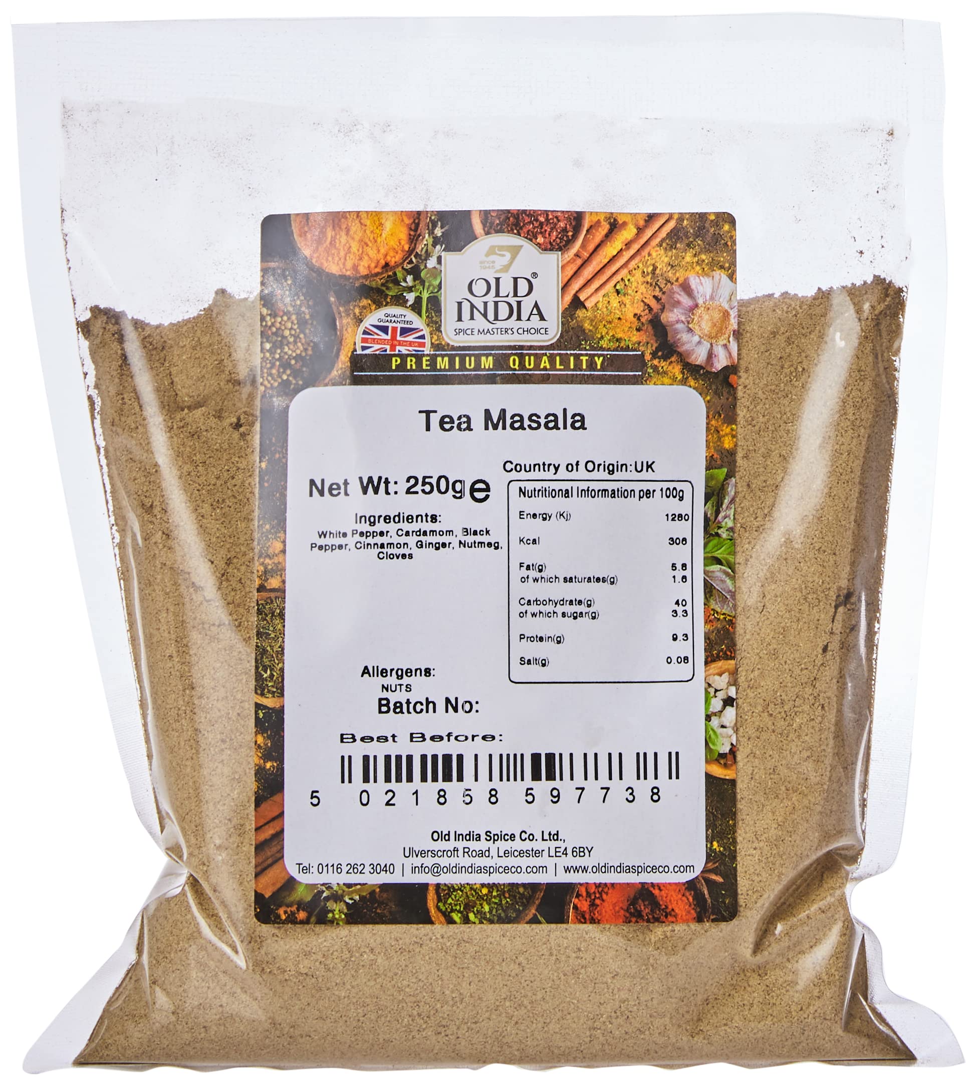 Old India Tea Masala 250g - Authentic Indian Spicing Blend