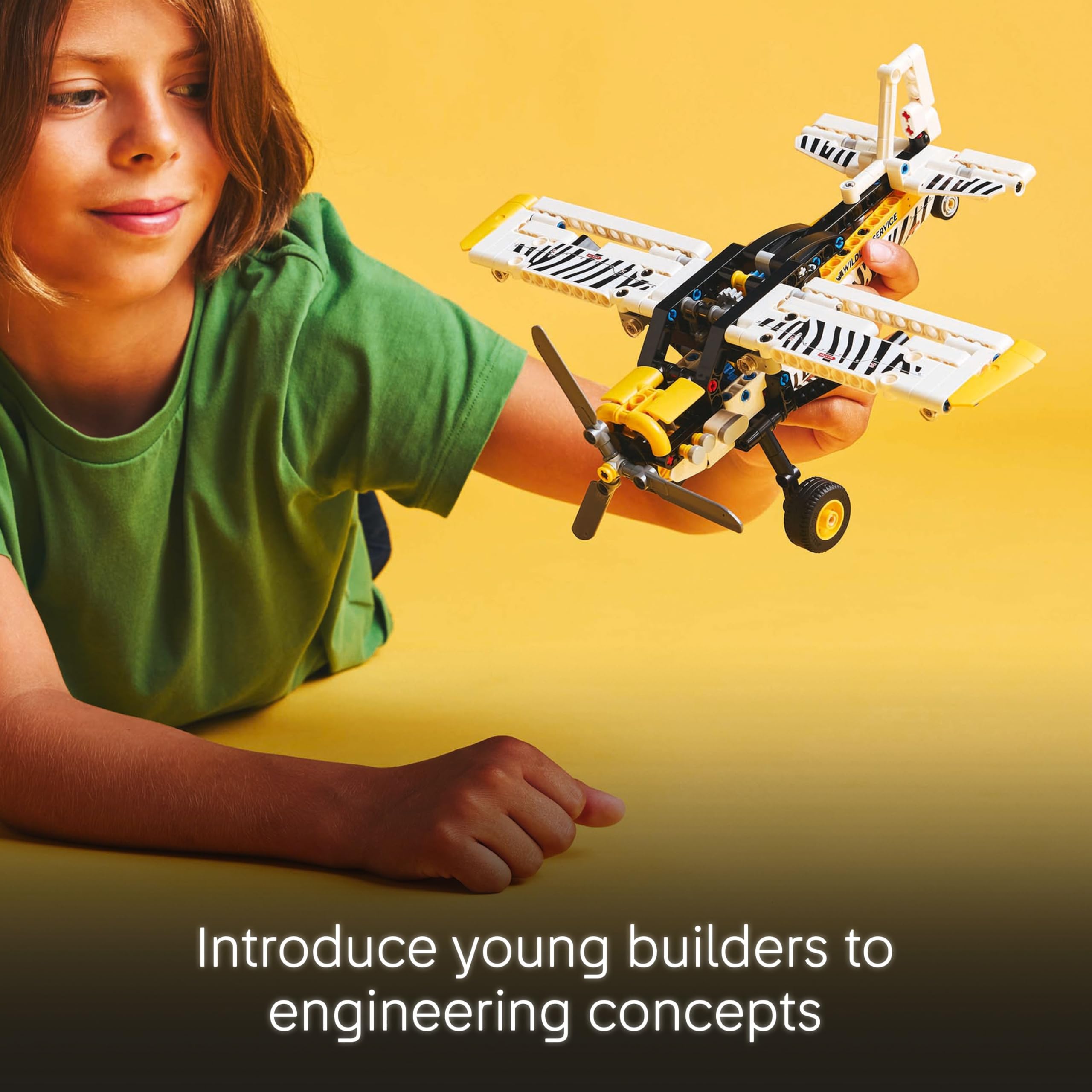 LEGO Technic Bush Plane Toy Airplane Set 42198 for Ages 8+ | Working Propeller & Engine 5
