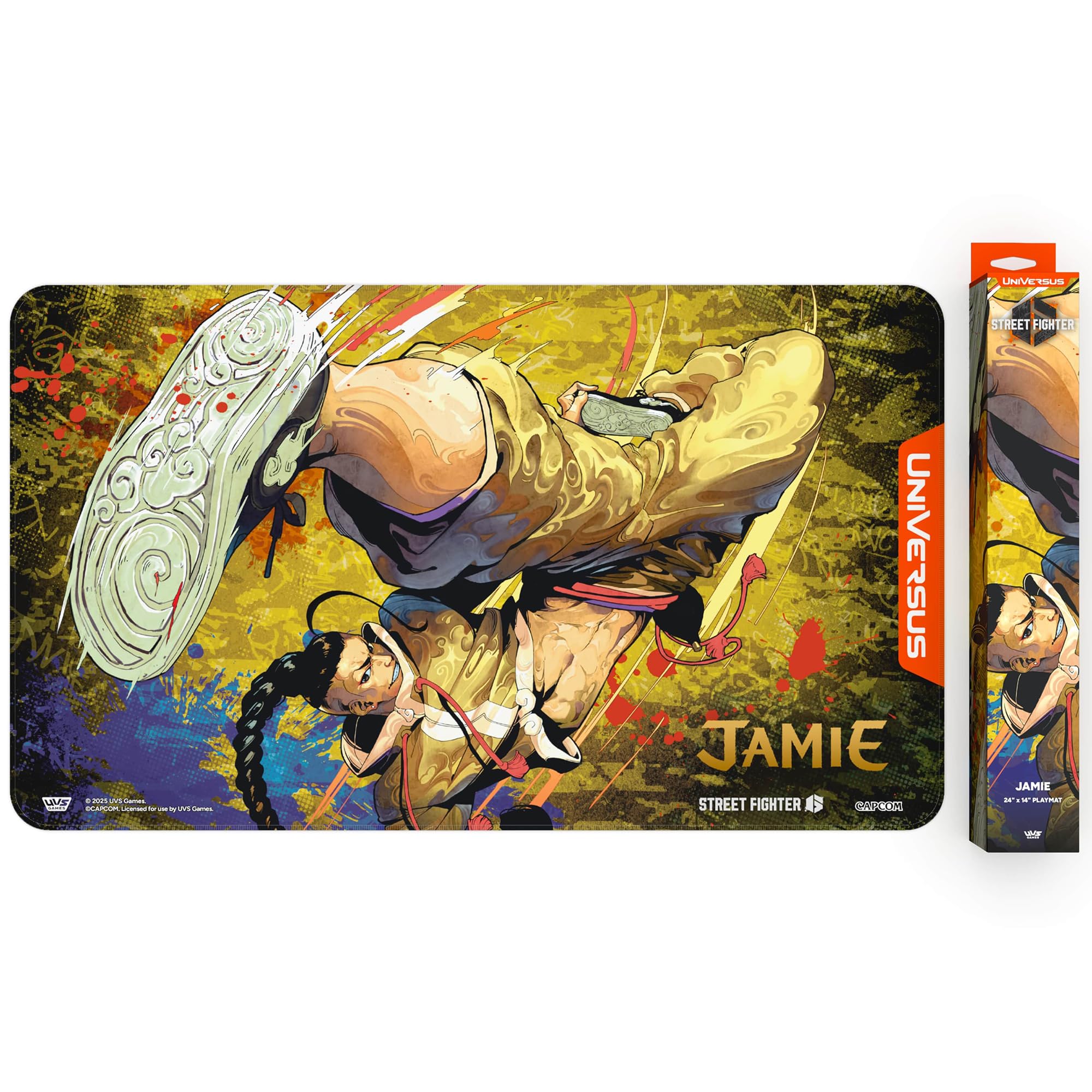 UniVersus Street Fighter 6: Challenger Series Playmat - Jamie | 24 x 14 Inches | Neoprene 6