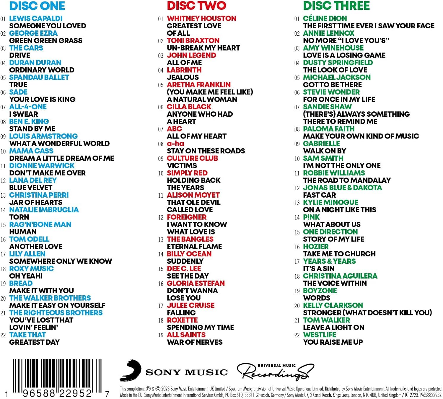 Just Great Songs - 3-Disc Compilation Album [Audio CD] 2