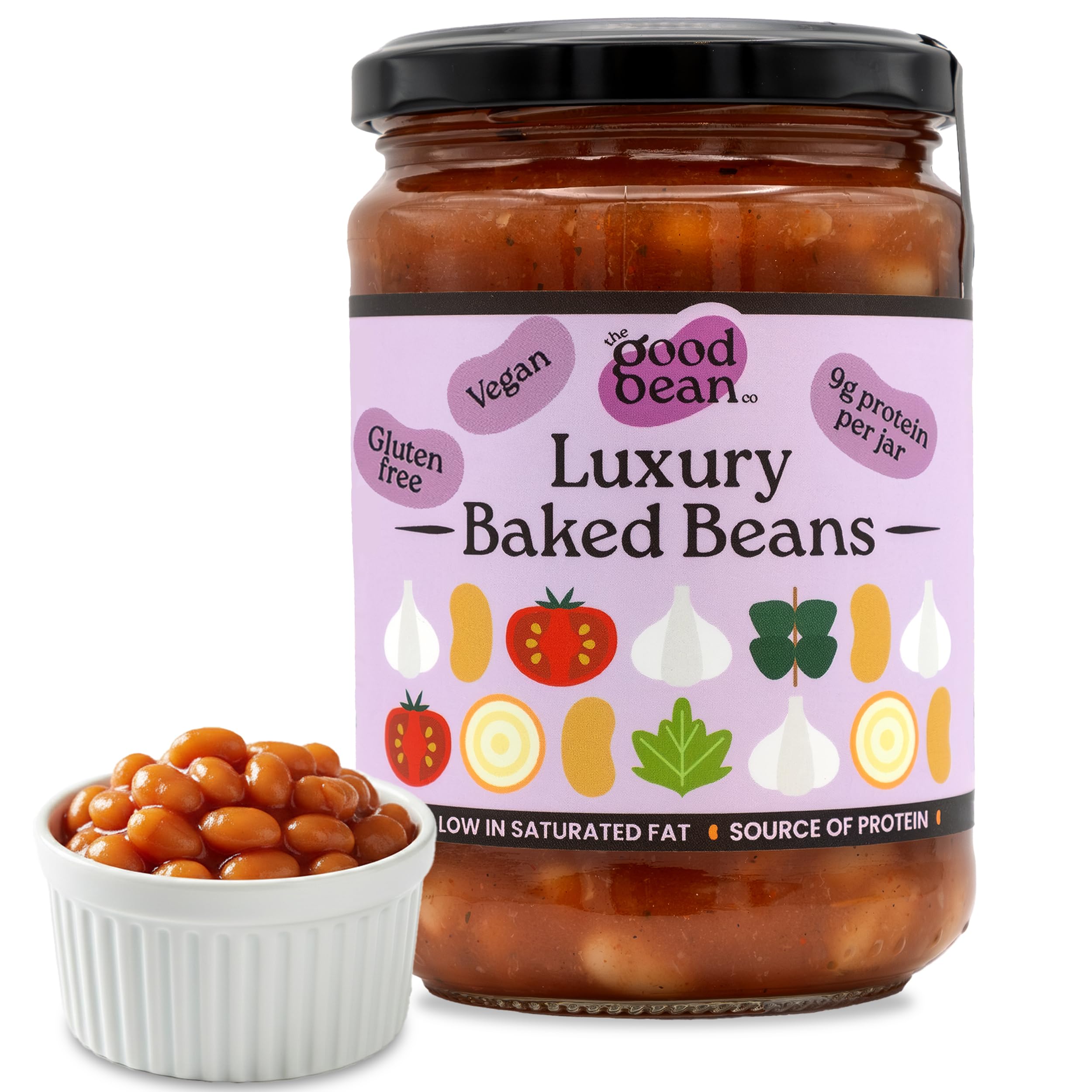 The Good Bean Co - Luxury Baked Beans Haricot Beans in Tomato Sauce 350g 8