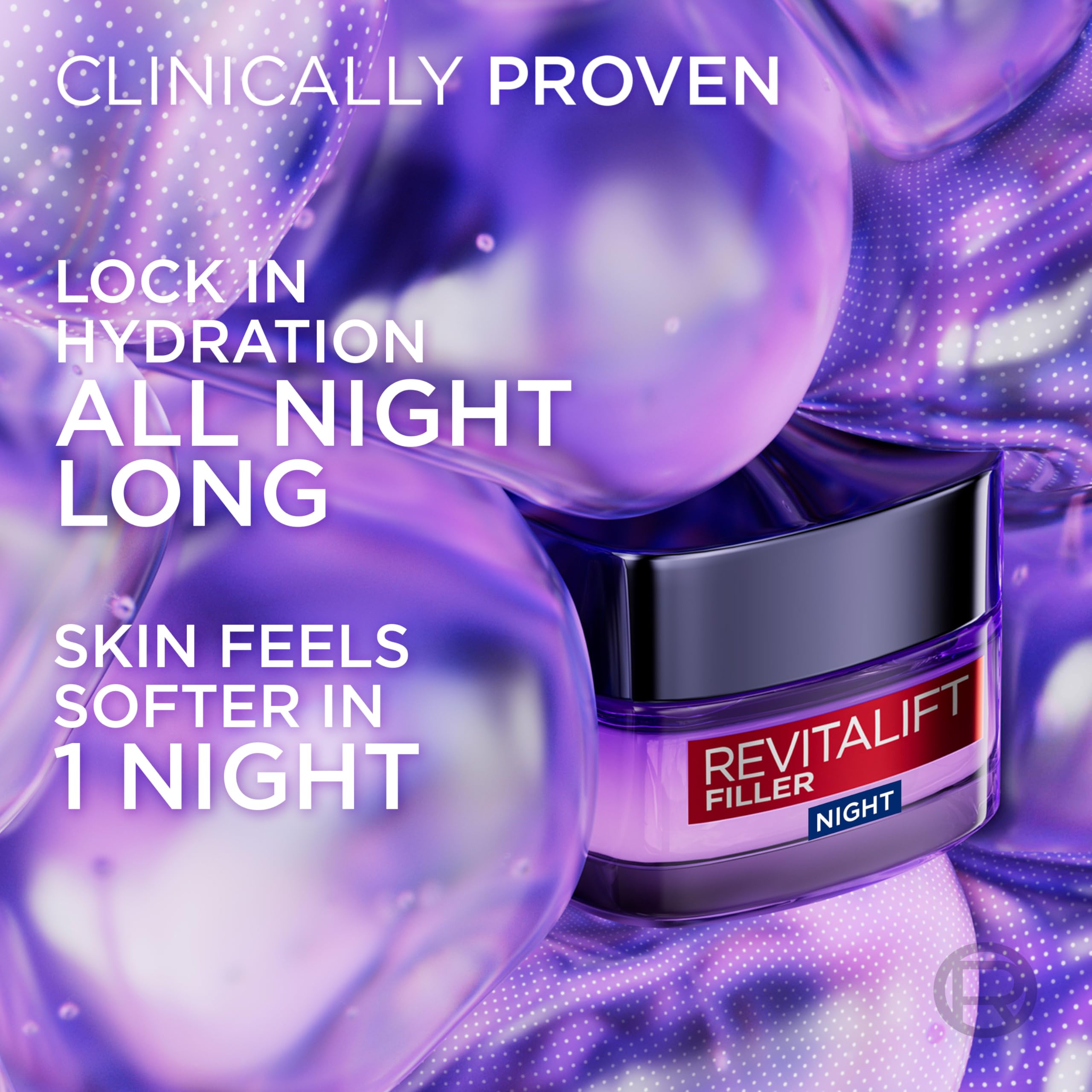 L'Oréal Paris Revitalift Filler Replumping Anti-Ageing Night Cream (50 ml) 4