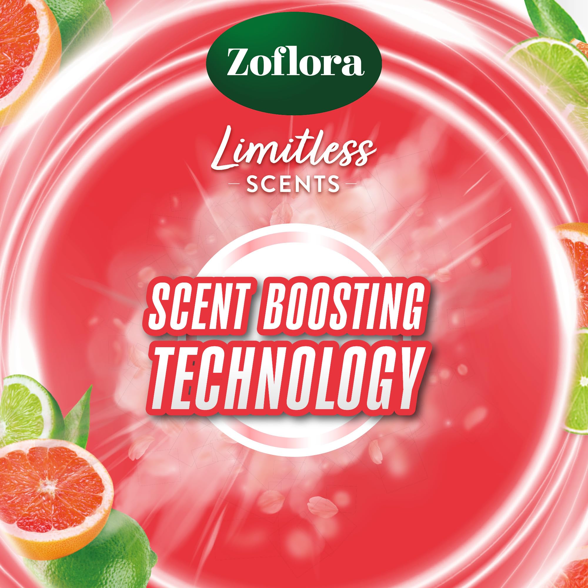 Zoflora Grapefruit & Lime Toilet Rim Blocks - Long-Lasting Fragrance, Limescale Prevention | 2 x 131g Pack 3