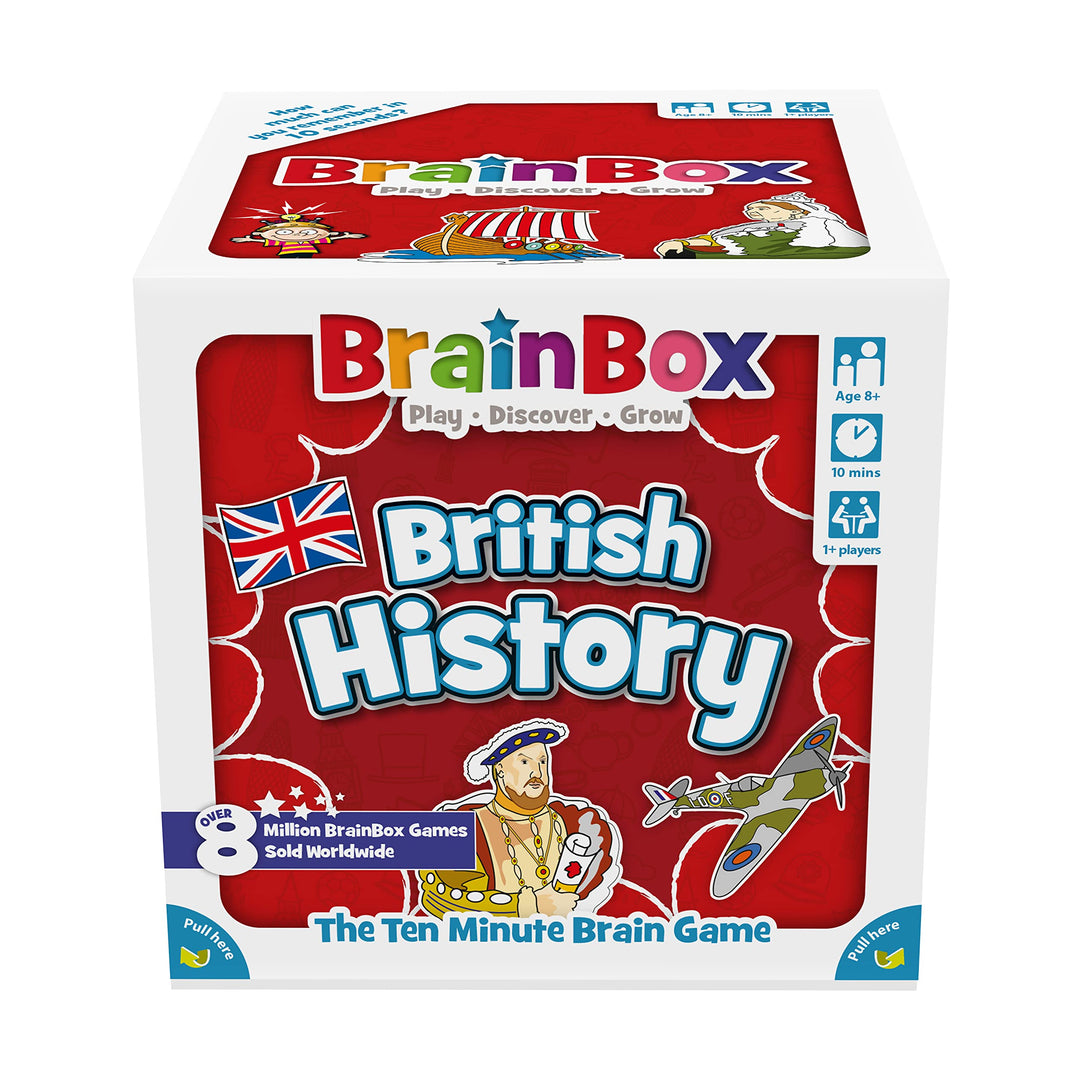 Brainbox British History (Refresh 2022) Kartenspiel, ab 8 Jahren, 1+ Spieler, 10 Minuten