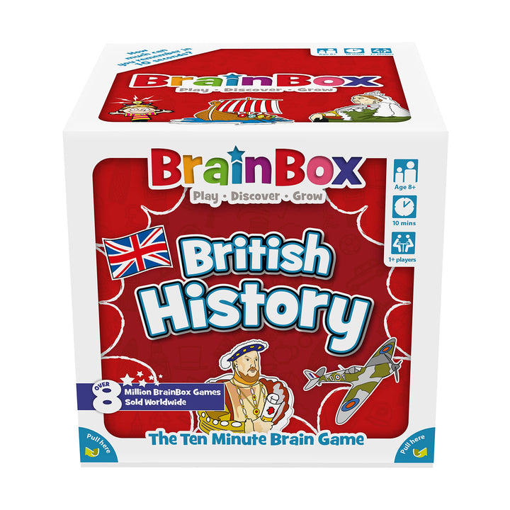 Brainbox British History (Refresh 2022) Kartenspiel, ab 8 Jahren, 1+ Spieler, 10 Minuten