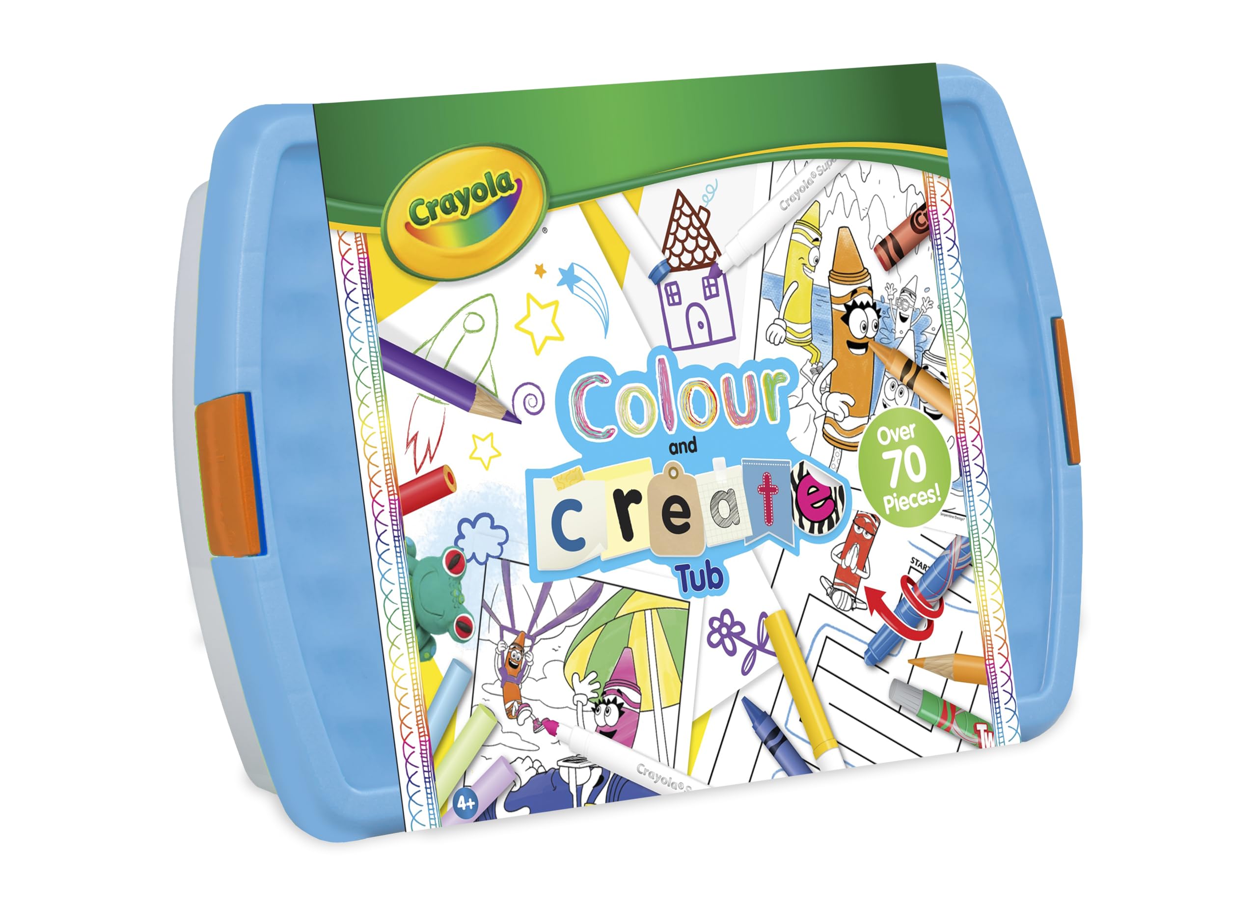 Crayola Colour and Create Tub - Over 90 Pieces | Multicolor | Kid