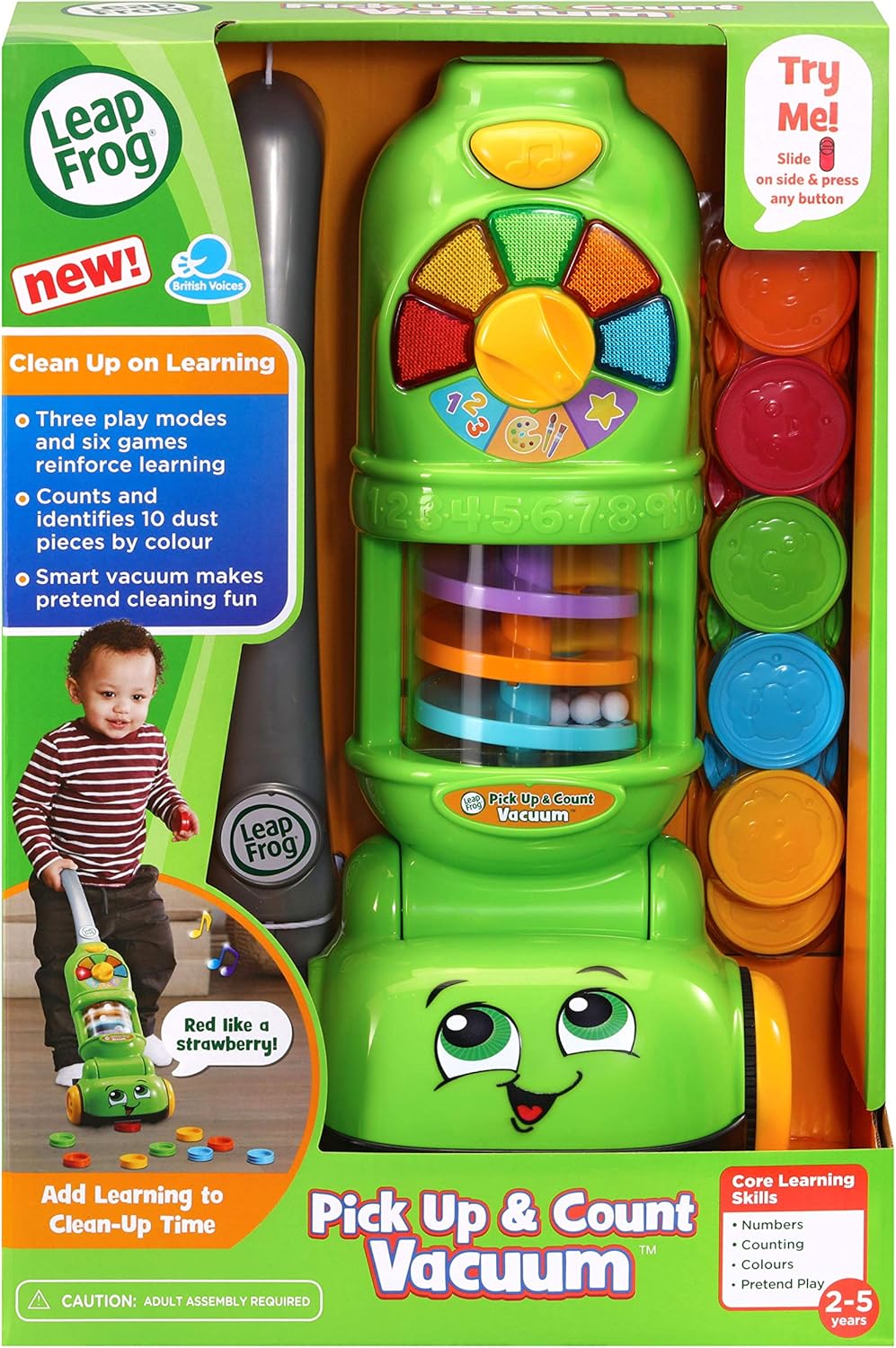 LeapFrog Pick Up & Count Vacuum - Educational Role Play Toy with Lights & Sounds for Ages 2-5 5