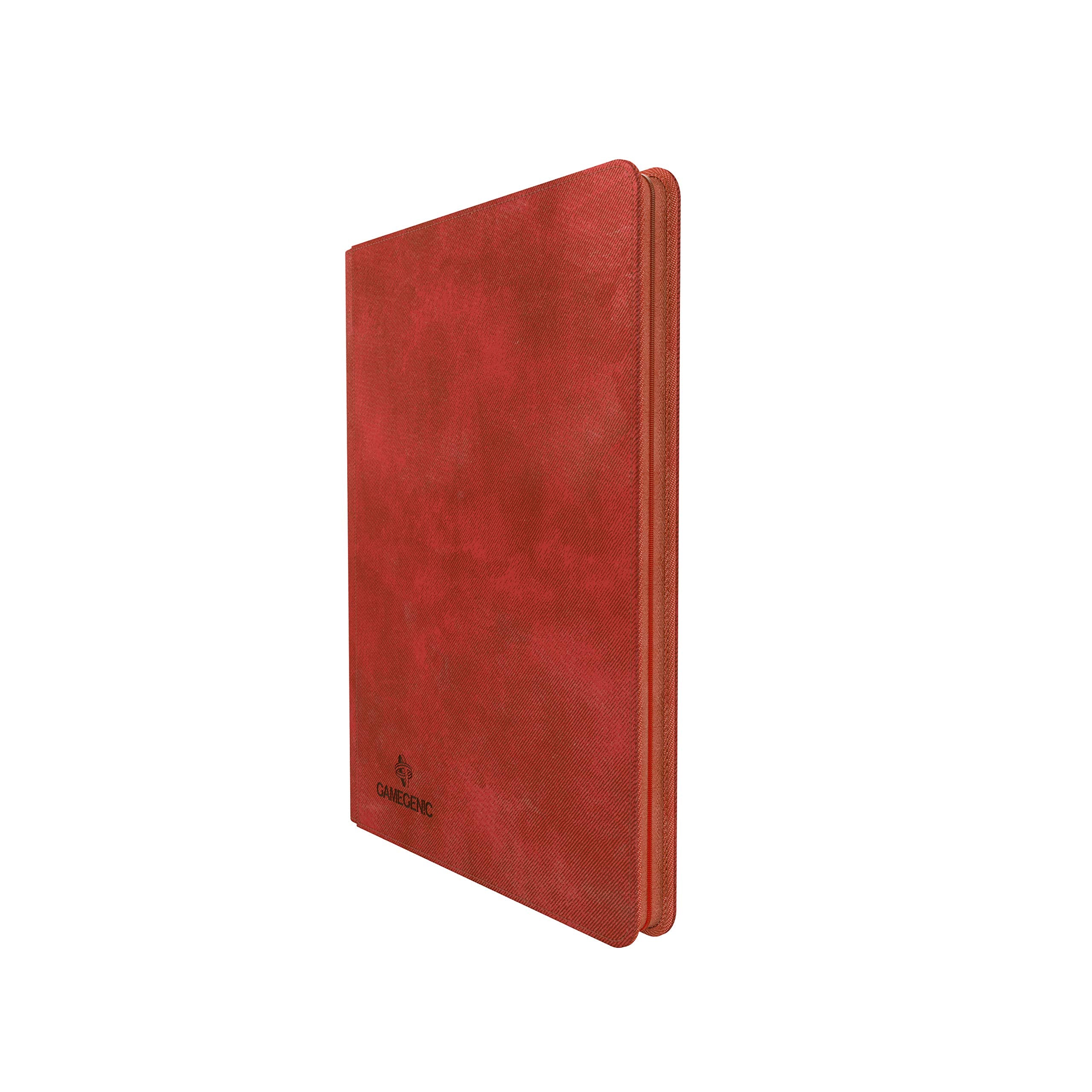 Gamegenic Zip-Up Album - 18-Pocket Capacity | Side-Loading Pages | Red Medium 1