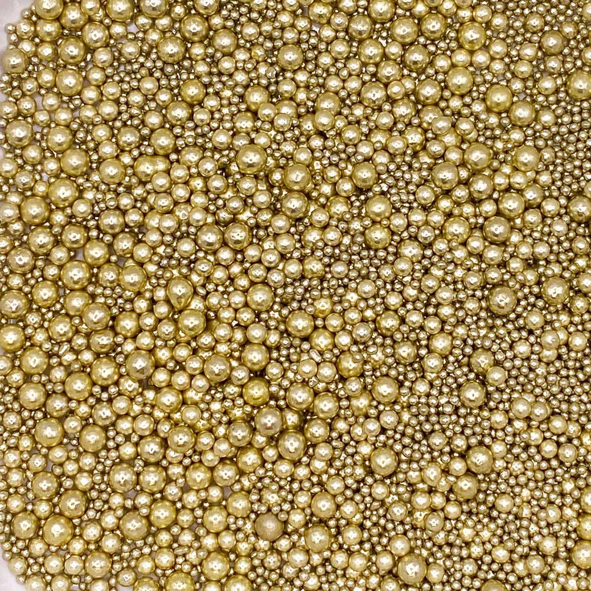 A Pinch of Pearls Mix - High Shine Metallic Gold Sprinkles for Cakes | 30g Pouch 3